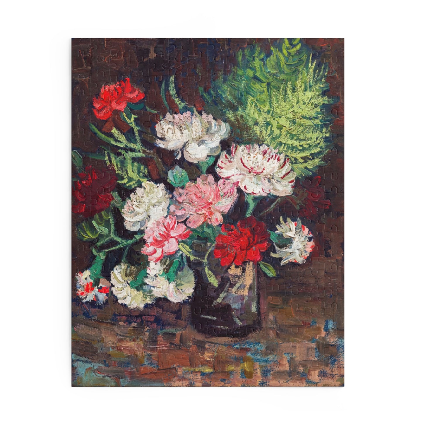 Vase with Carnations by Vincent van Gogh Jigsaw Puzzle