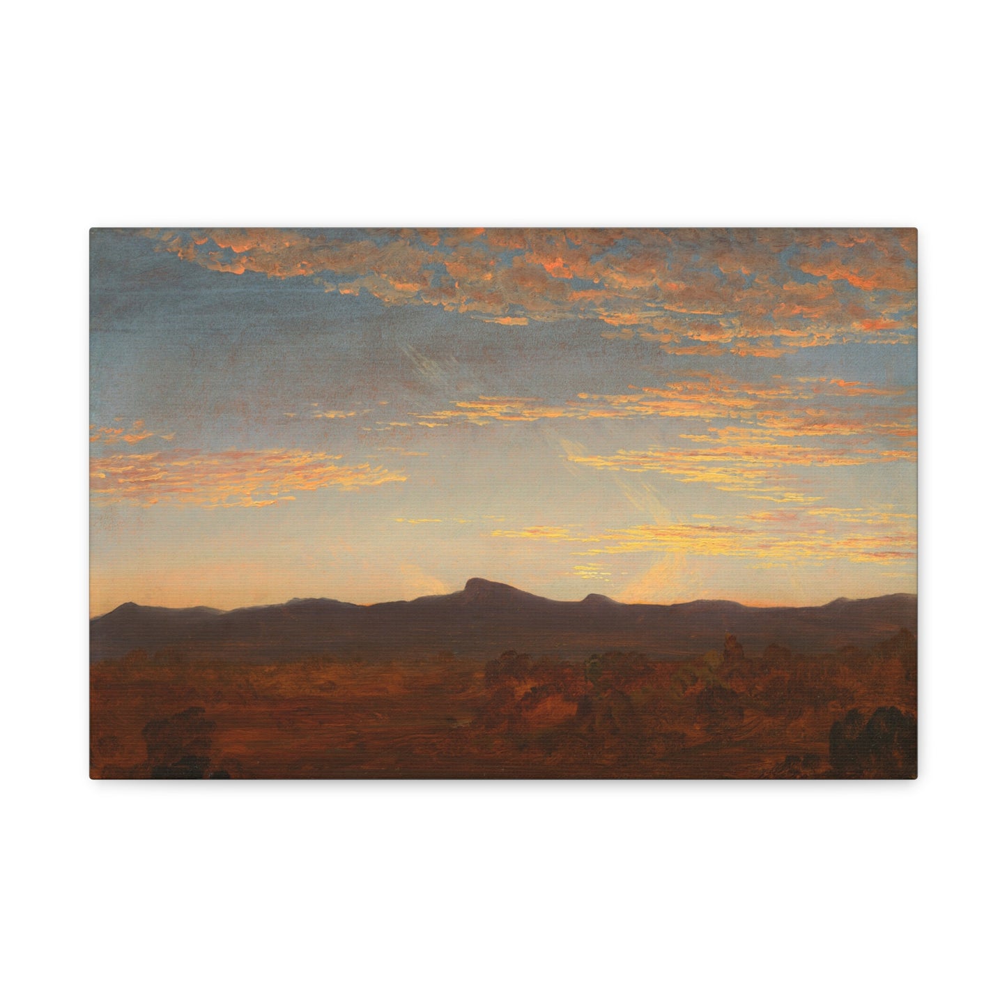 Study for "Catskill Creek" by Thomas Cole Canvas Print