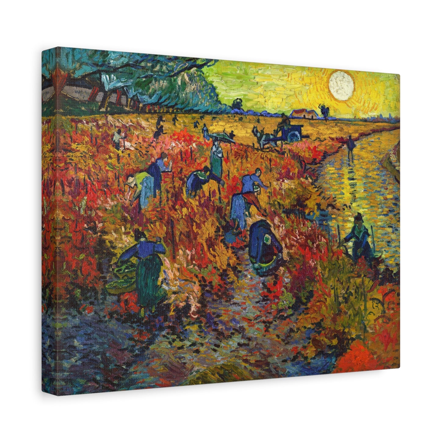 The Red Vineyard by Vincent van Gogh Canvas Print