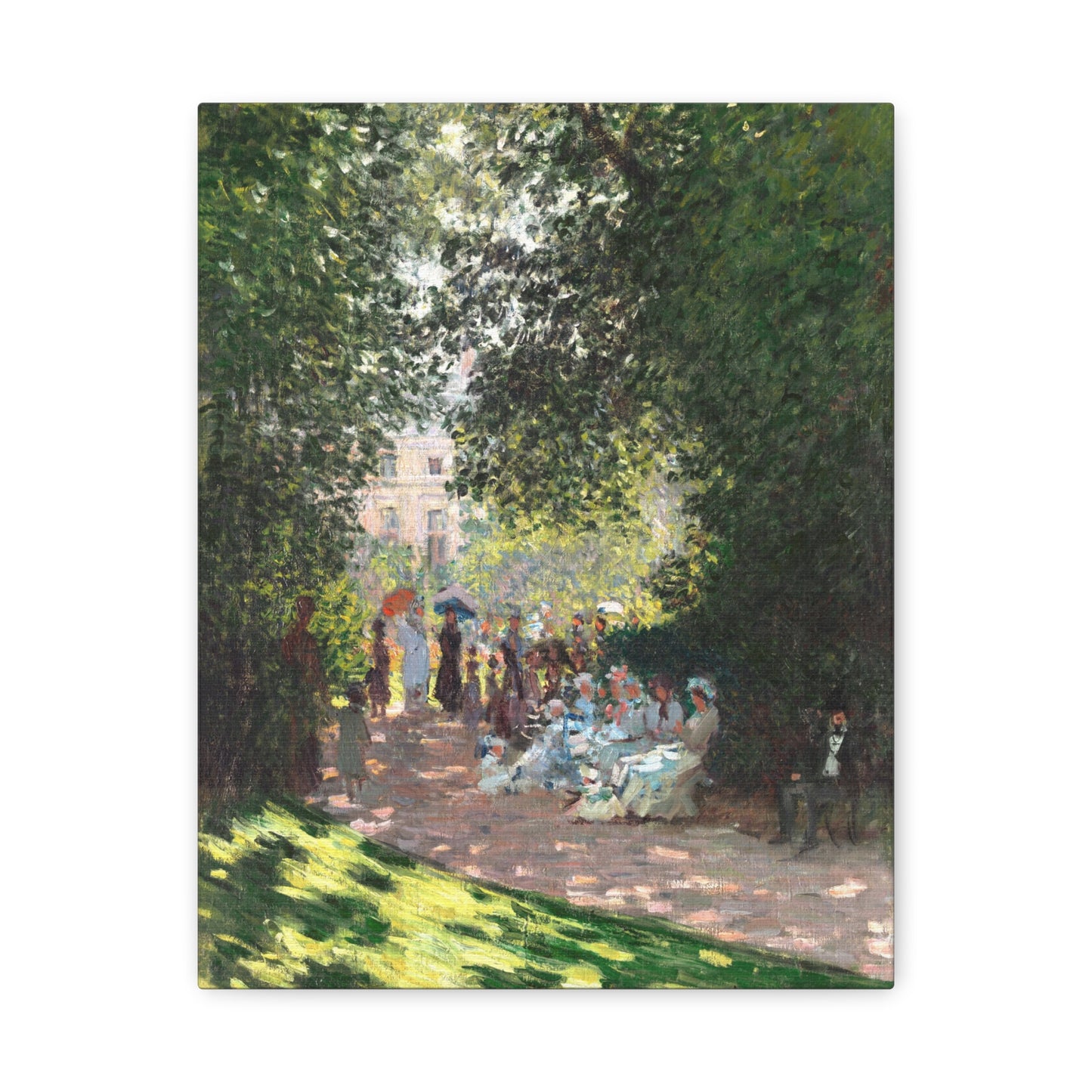 The Parc Monceau by Claude Monet Canvas Print