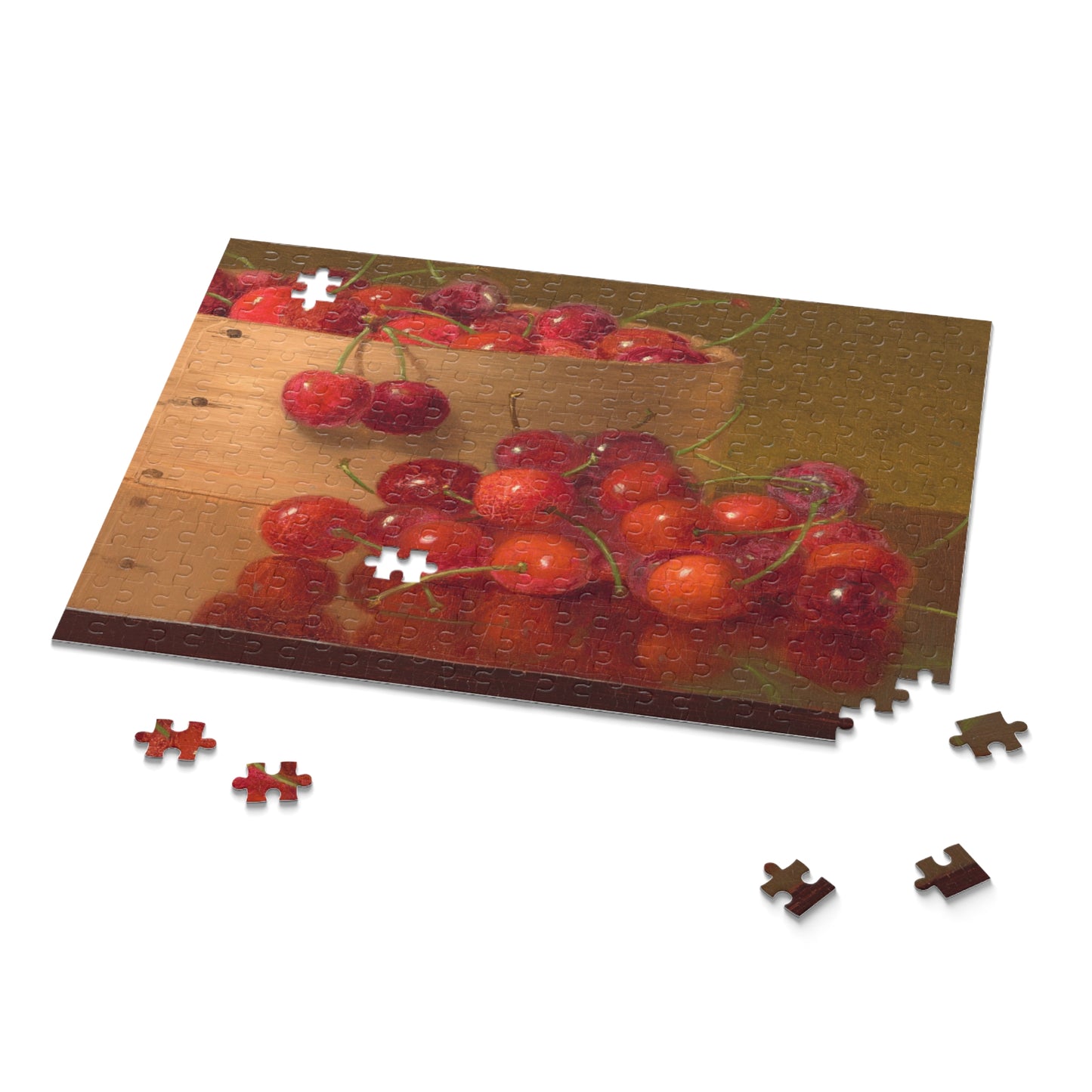 Red Cherries by Robert Spear Dunning Jigsaw Puzzle