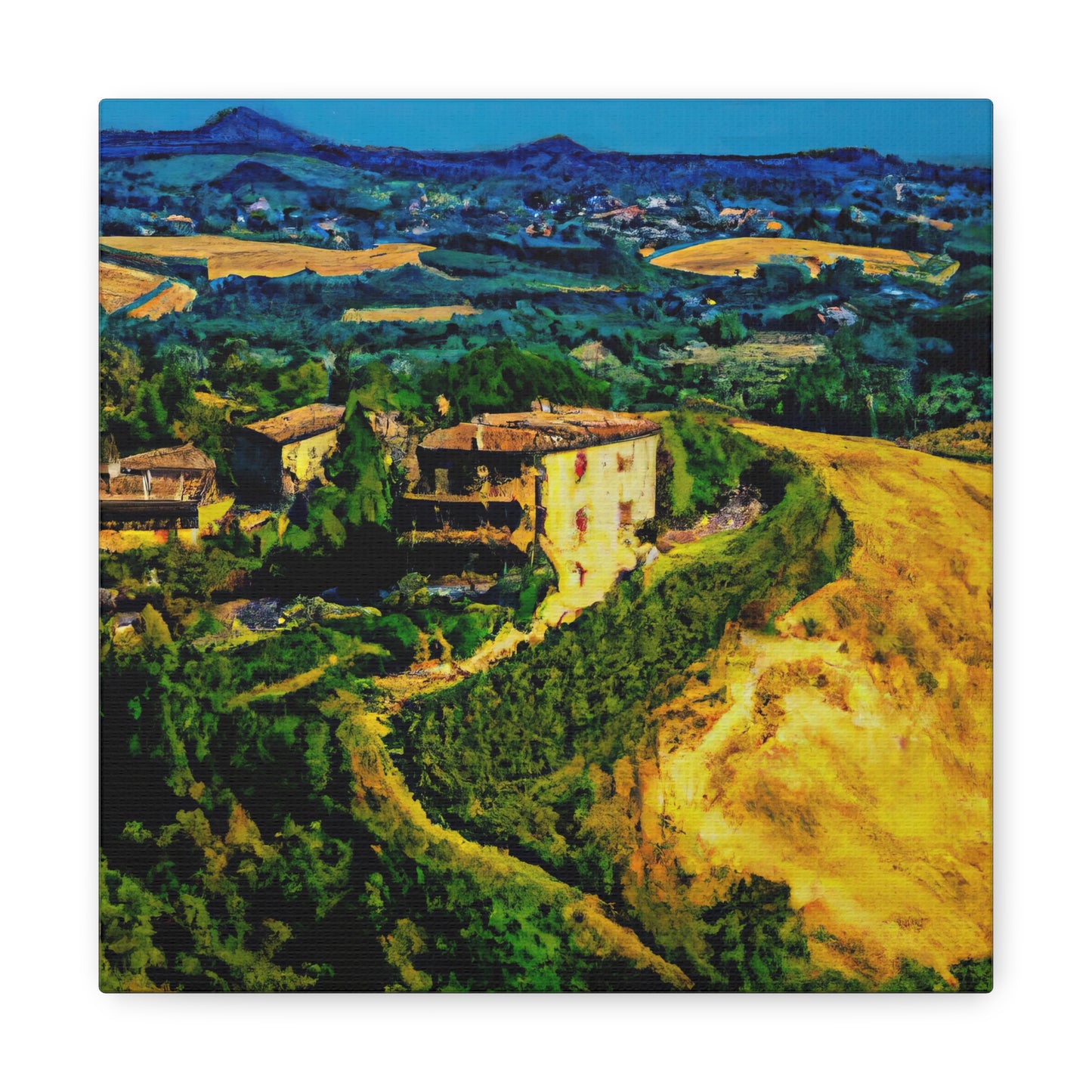 Scenic Italian Countryside Landscape Painting I Canvas Print