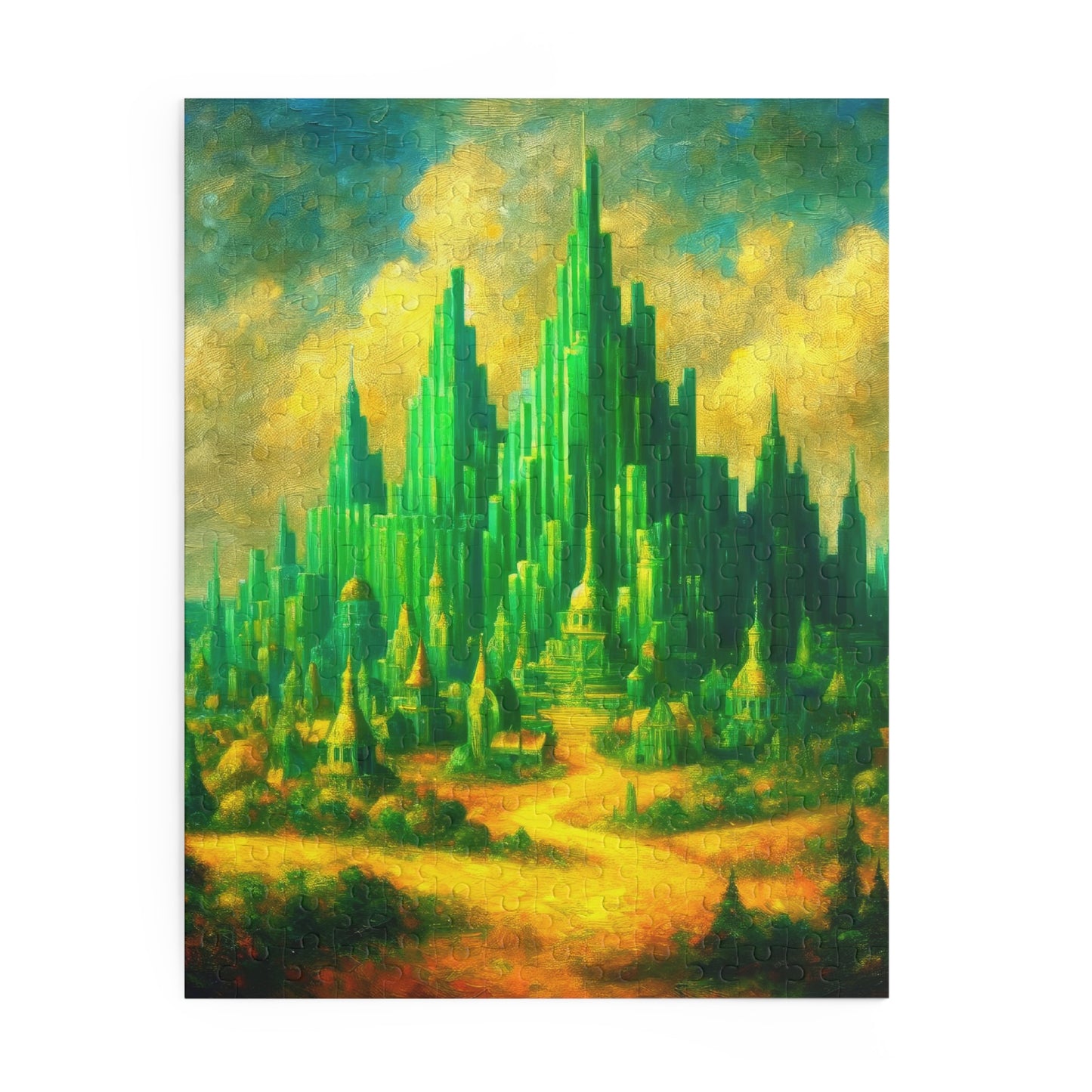 Emerald City Oil Painting Jigsaw Puzzle
