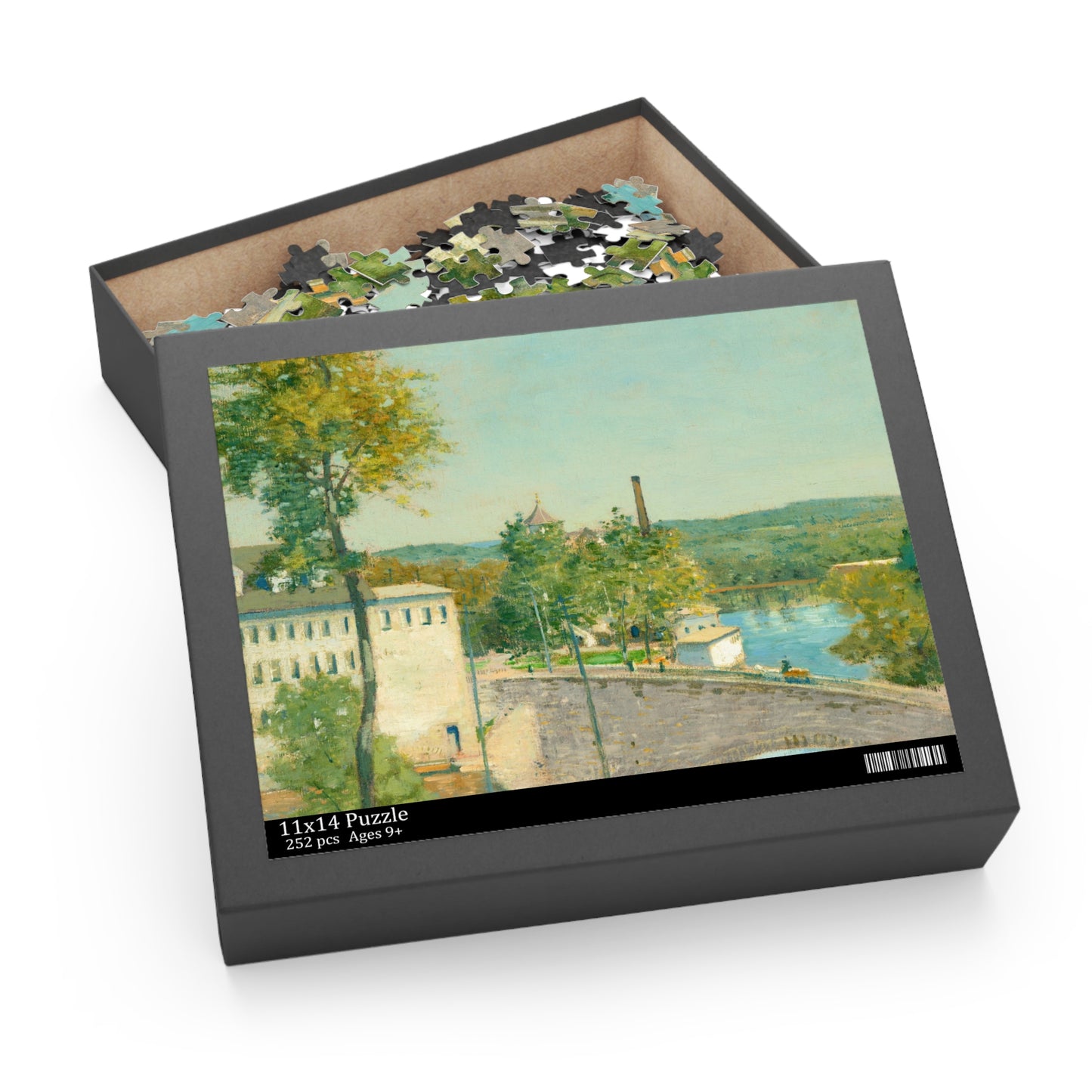 U.S. Thread Company Mills, Willimantic, Connecticut by Julian Alden Weir Jigsaw Puzzle