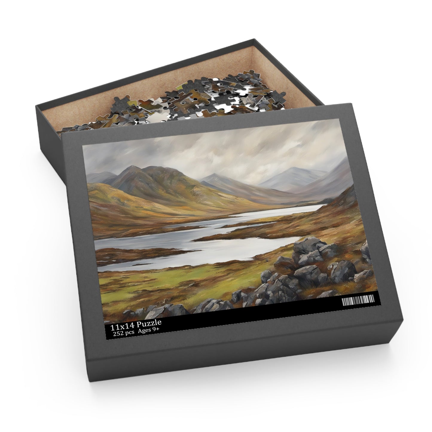 Scottish Highlands Painting II Jigsaw Puzzle