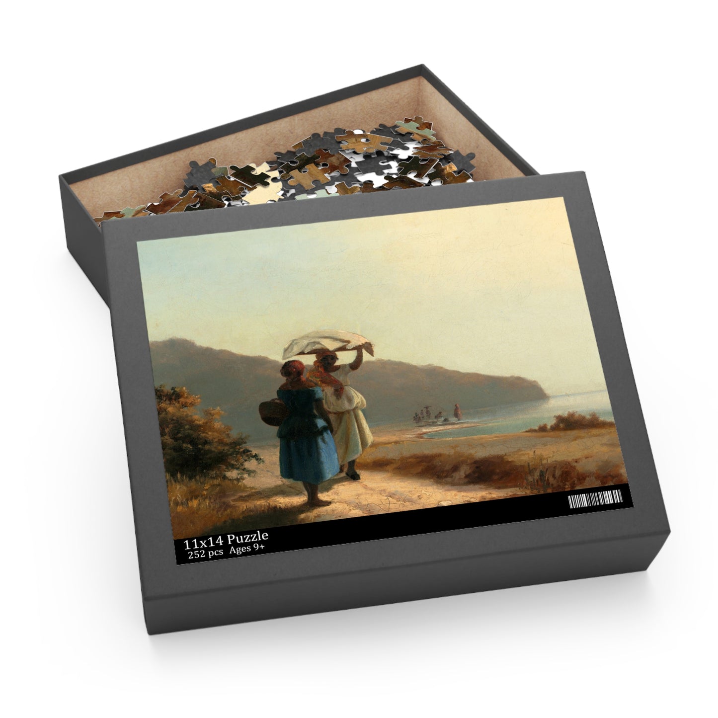 Two Women Chatting by the Sea, St. Thomas by Camille Pissarro Jigsaw Puzzle