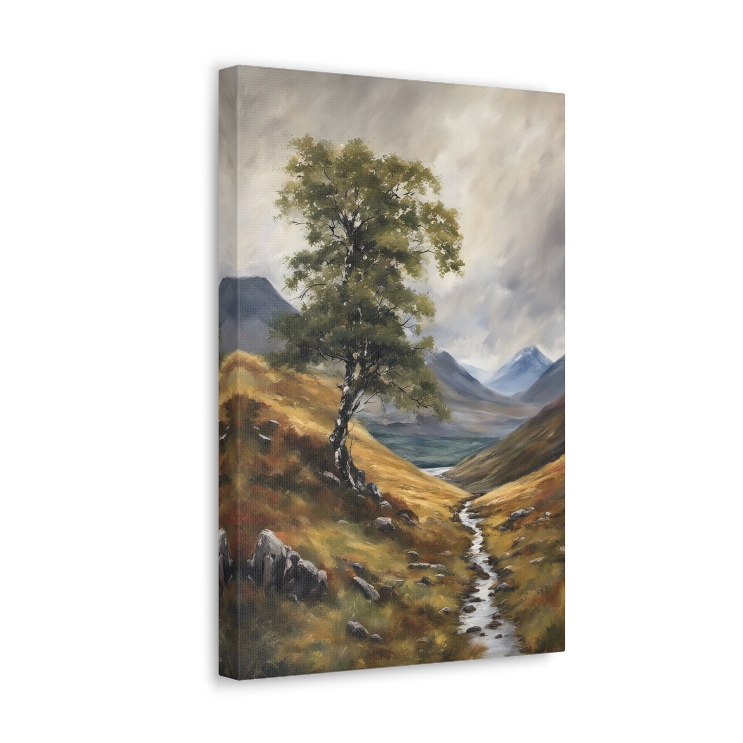 Scottish Highlands Painting IV Canvas Print
