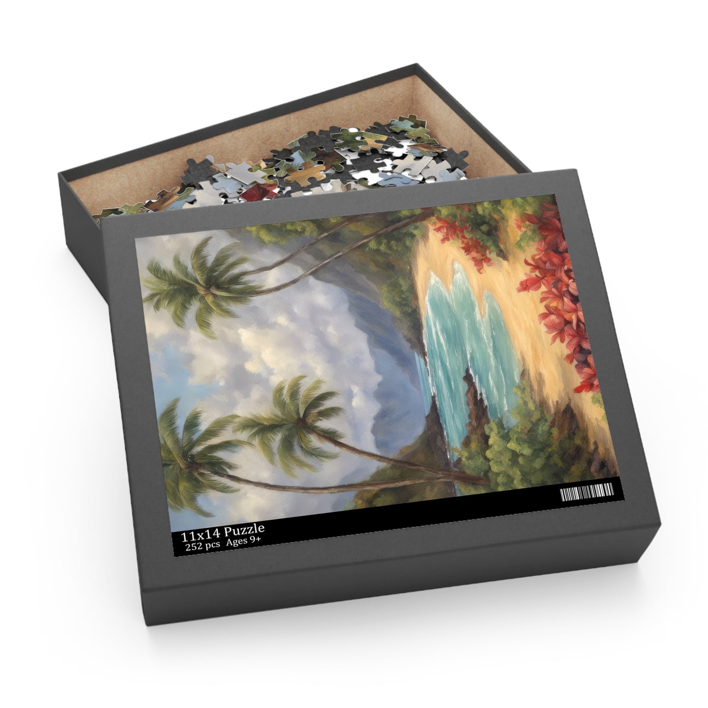 Scenic View on Molokai Island Oil Painting II Jigsaw Puzzle