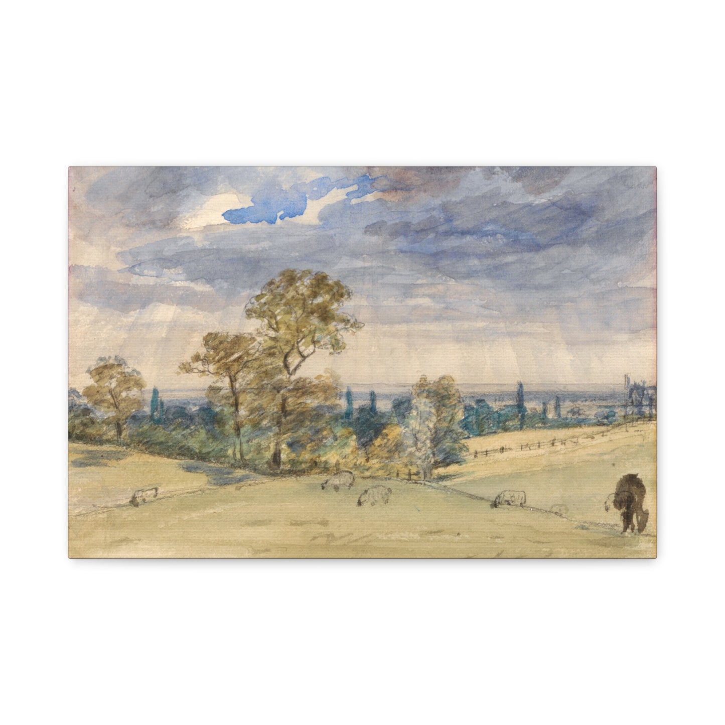 Suffolk Landscape by John Constable Canvas Print