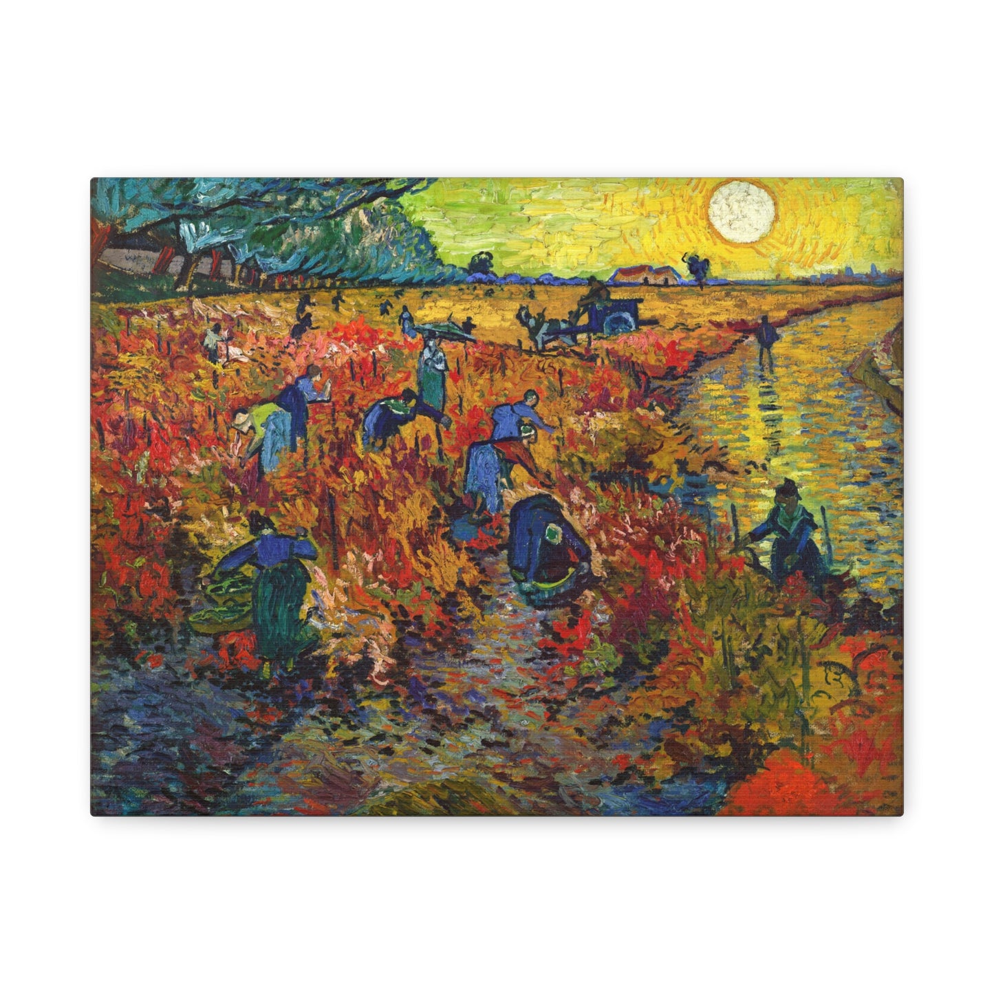 The Red Vineyard by Vincent van Gogh Canvas Print