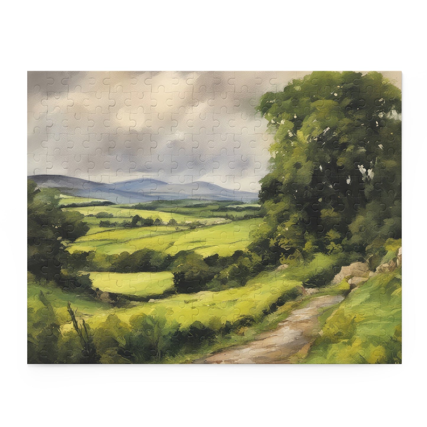 English Countryside Acrylic Painting Jigsaw Puzzle