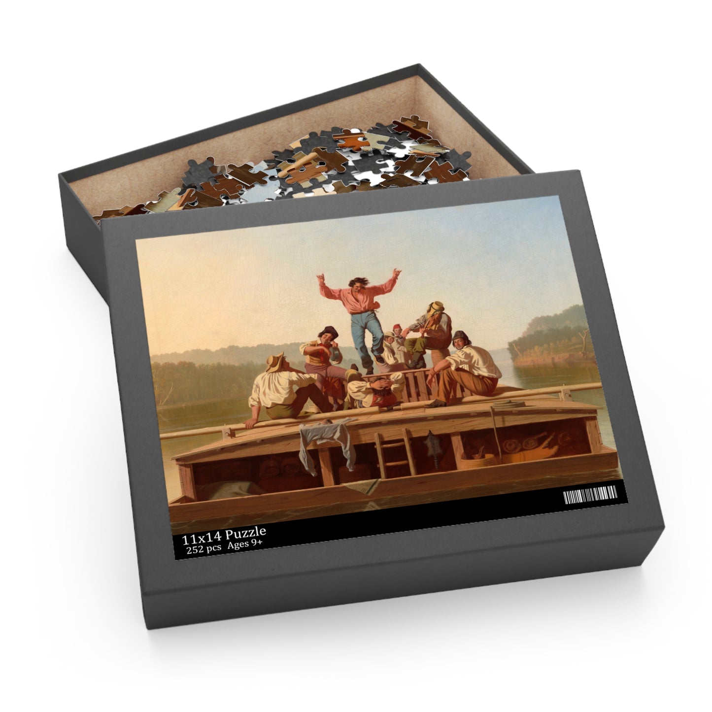 The Jolly Flatboatmen by George Caleb Bingham Jigsaw Puzzle