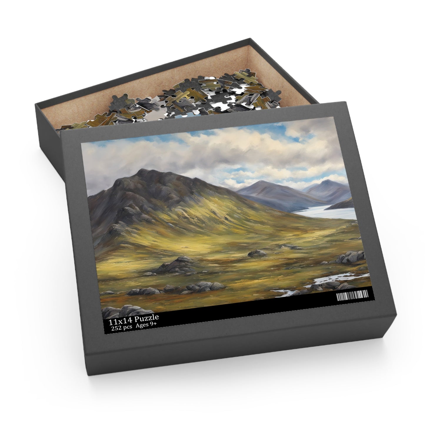 Scottish Highlands Painting I Jigsaw Puzzle