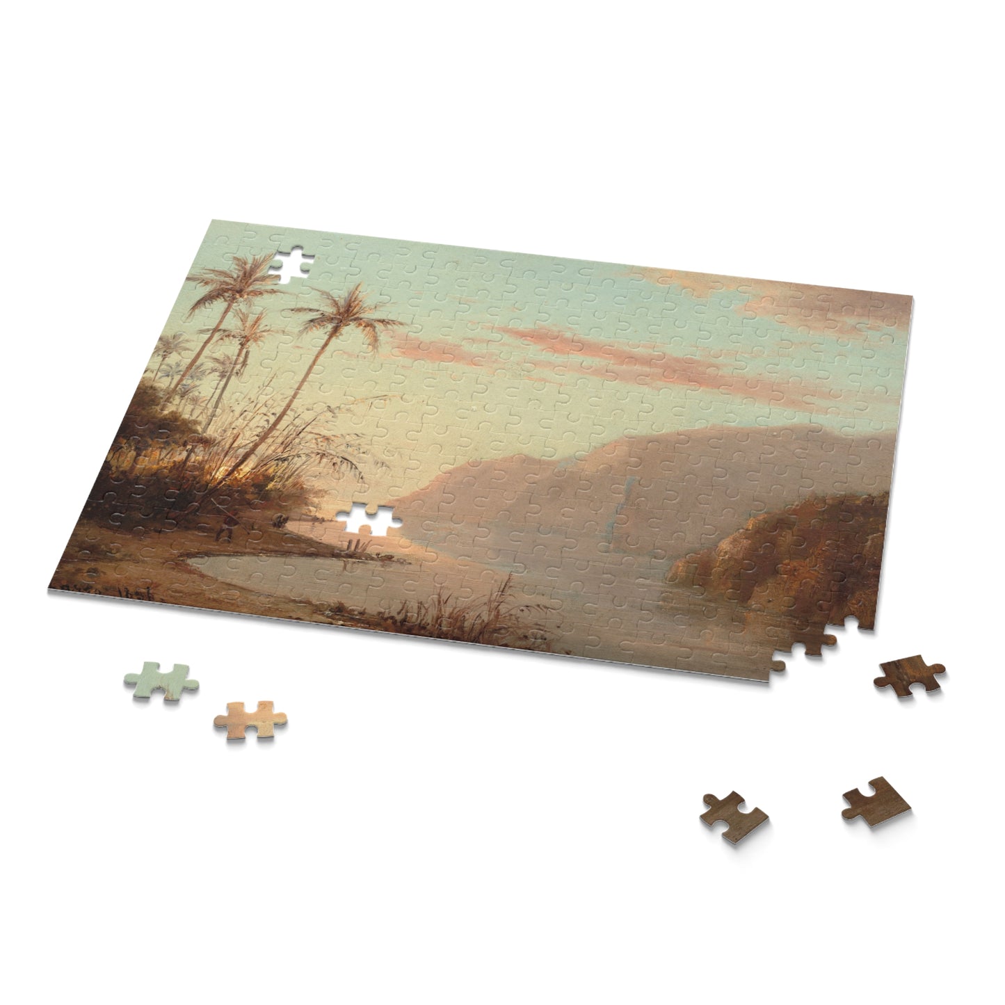 A Creek in St. Thomas (Virgin Islands) by Camille Pissarro Jigsaw Puzzle