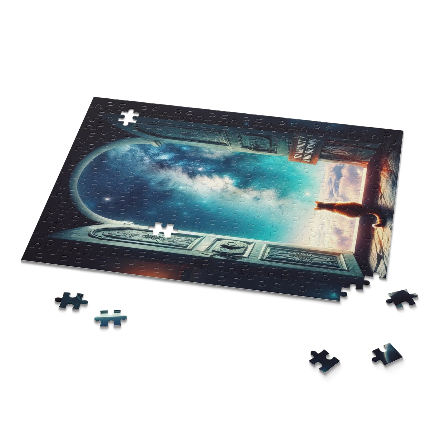 Cat in A Doorway To The Stars Jigsaw Puzzle