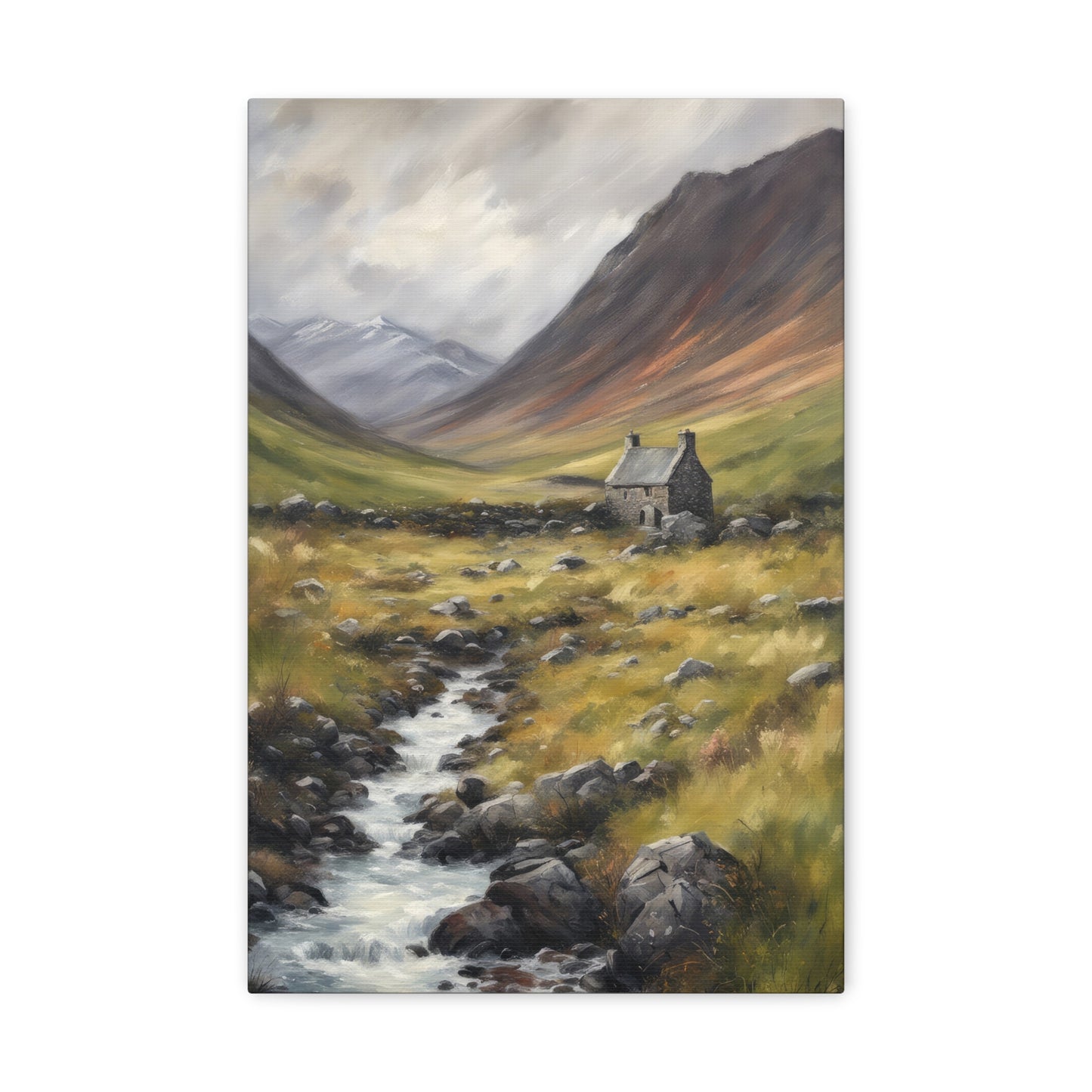 Scottish Highlands Painting V Canvas Print
