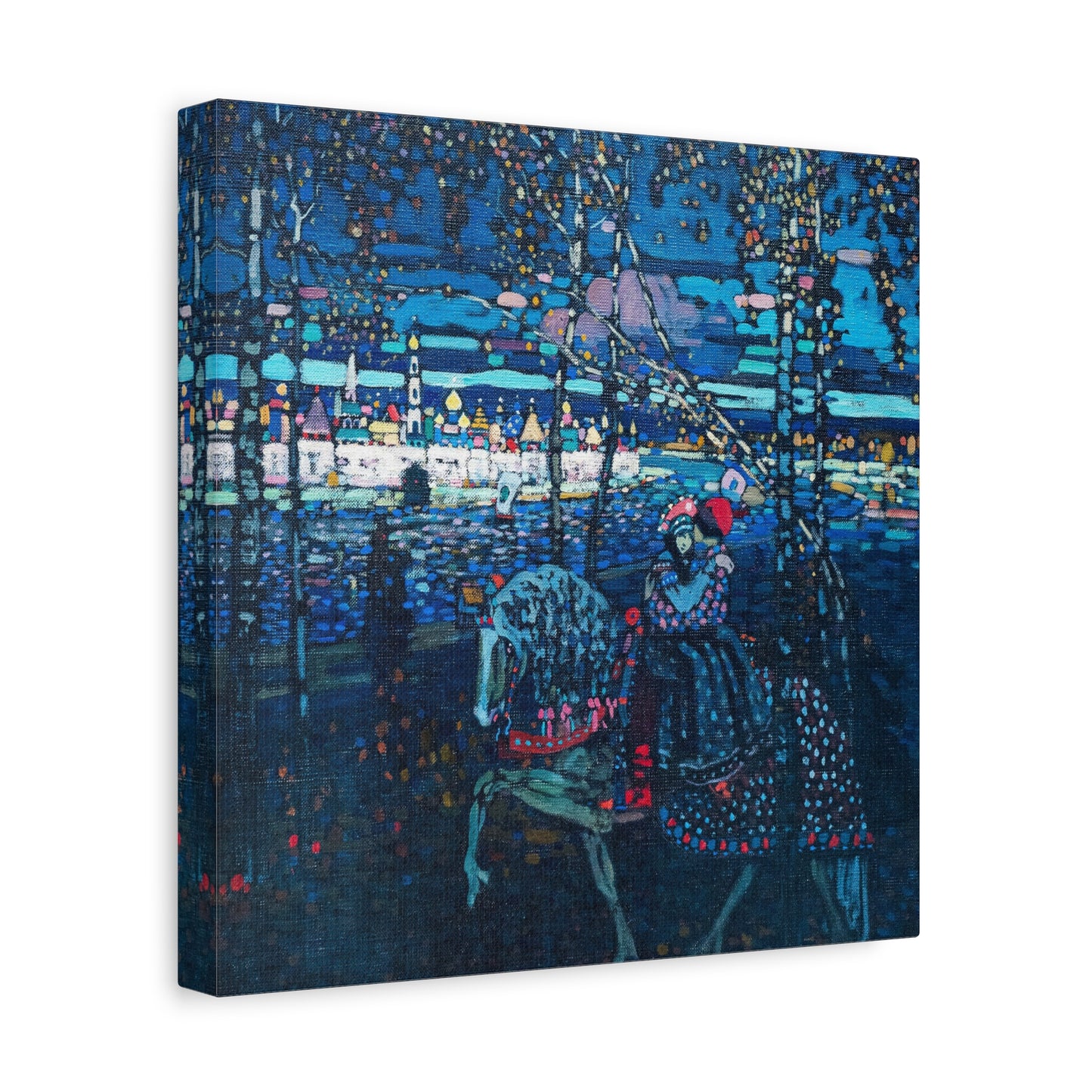 Riding couple by Wassily Kandinsky Canvas Print