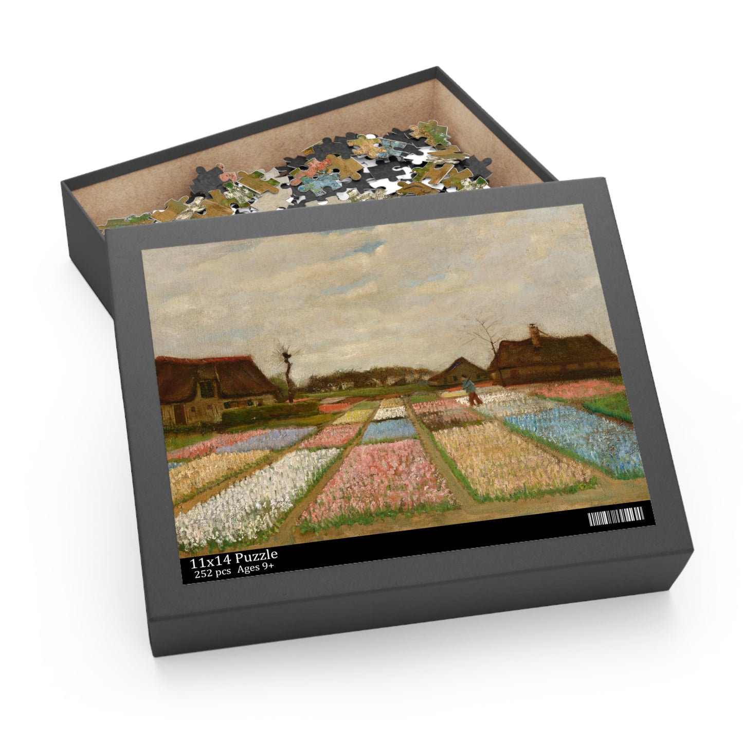 Flower Beds in Holland by Vincent van Gogh Jigsaw Puzzle