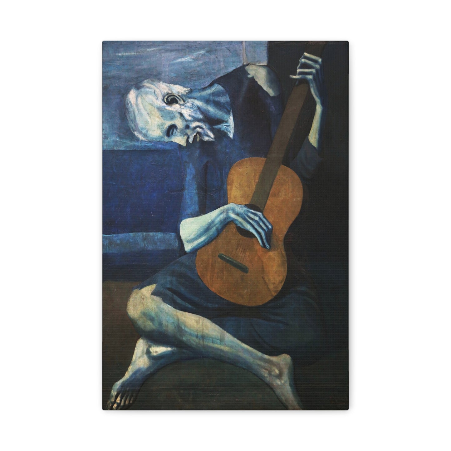 The Old Guitarist by Pablo Picasso Canvas Print
