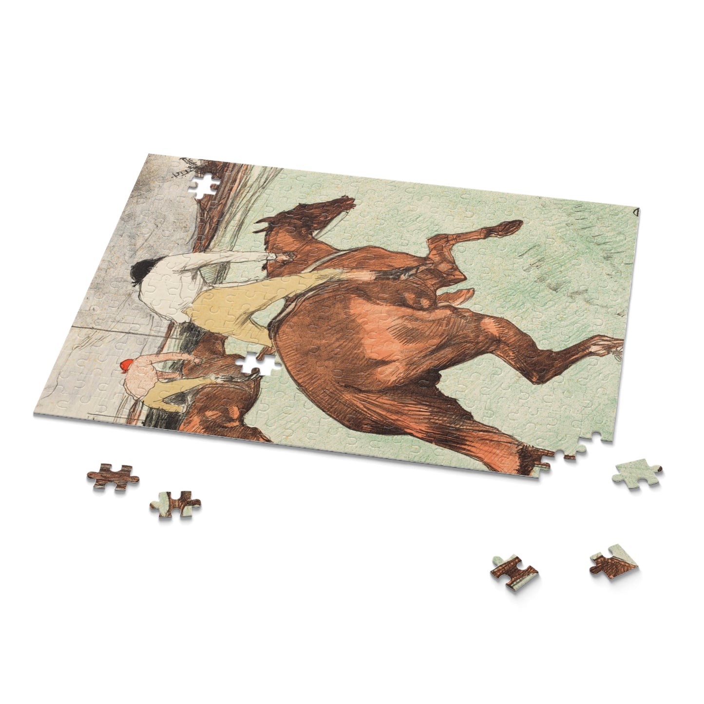 The Jockey (Le jockey) by Henri de Toulouse-Lautrec Jigsaw Puzzle