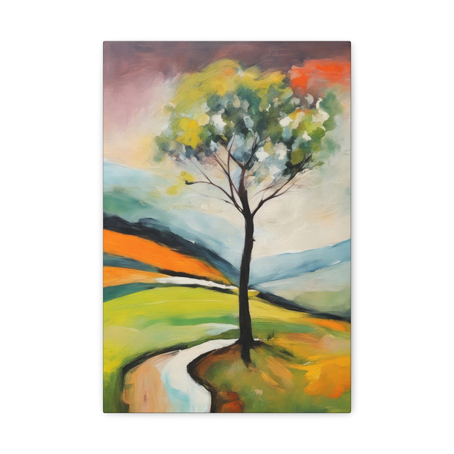 Skagit County Landscape Acrylic Painting Canvas Print