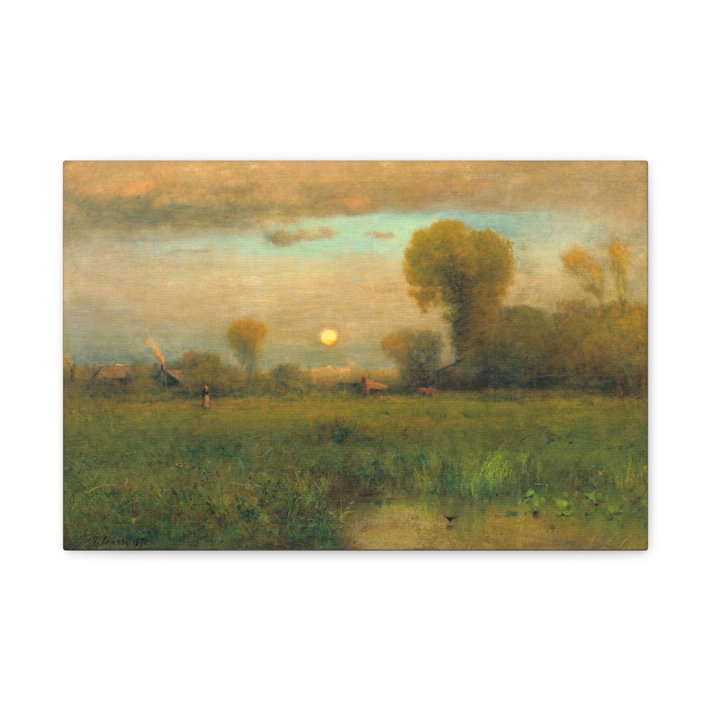 Harvest Moon by George Inness Canvas Print