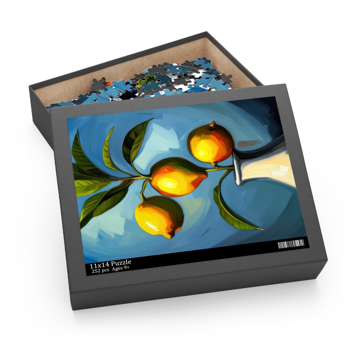 Lemons in A Vase Oil Painting Jigsaw Puzzle