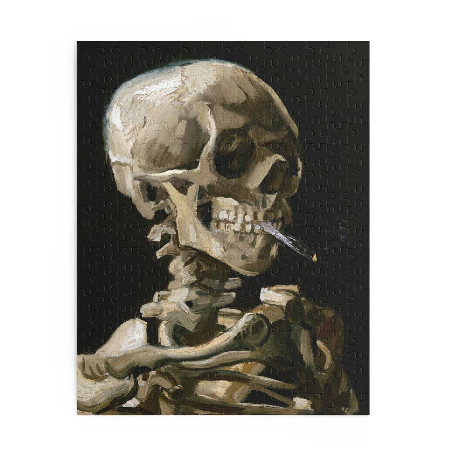 Head of a Skeleton with A Burning Cigarette by Vincent van Gogh Jigsaw Puzzle