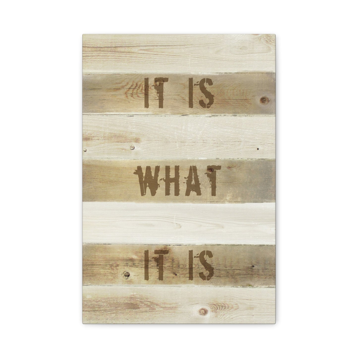 It Is What It Is Canvas Wall Art