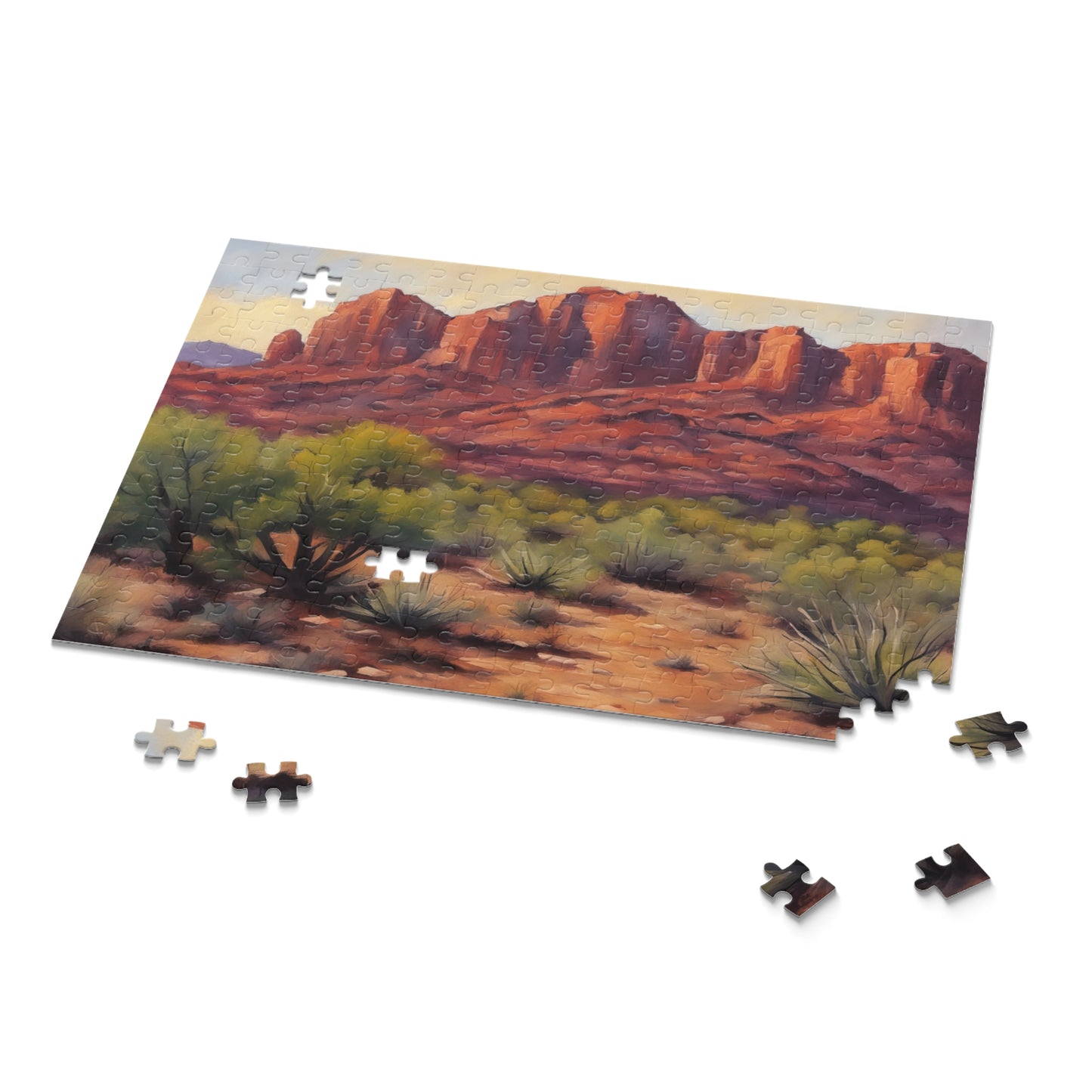 St George Utah Landscape Acrylic Painting Jigsaw Puzzle