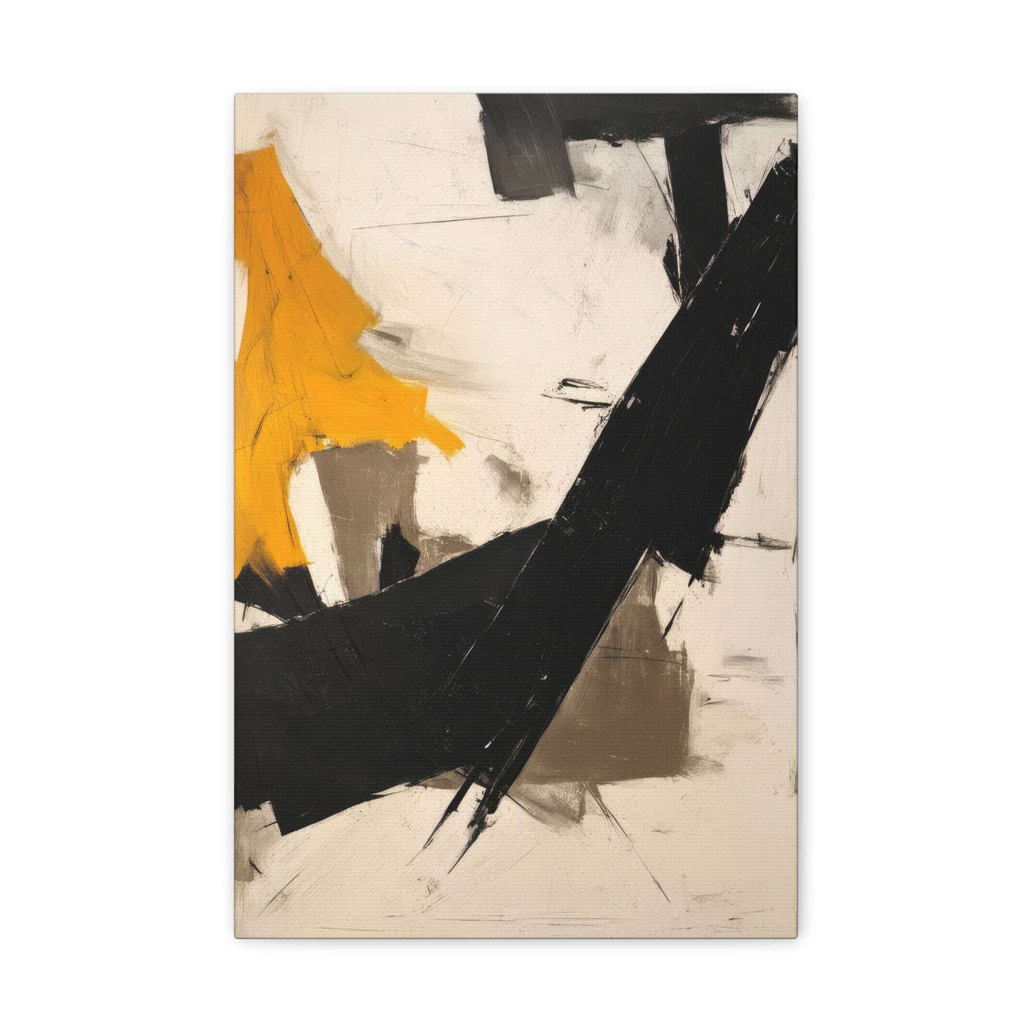 Franz Kline Style Abstract Painting VI Canvas Print