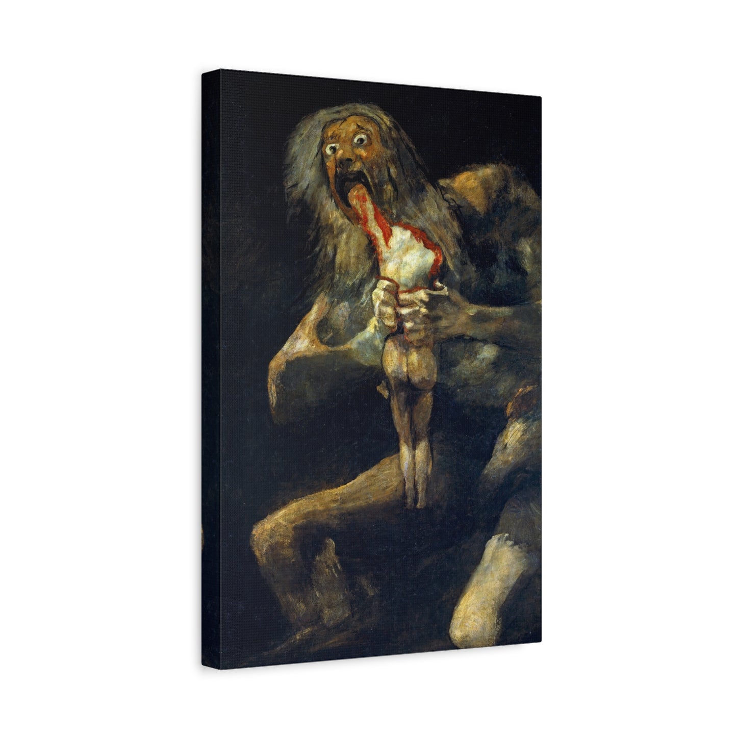Saturn Devouring His Son by Francisco de Goya Canvas Print