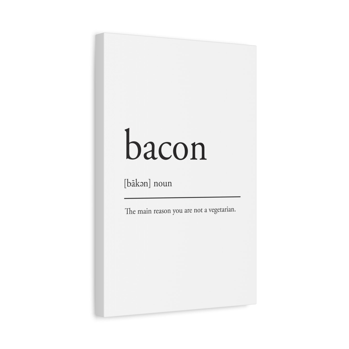 Bacon Definition Canvas Print