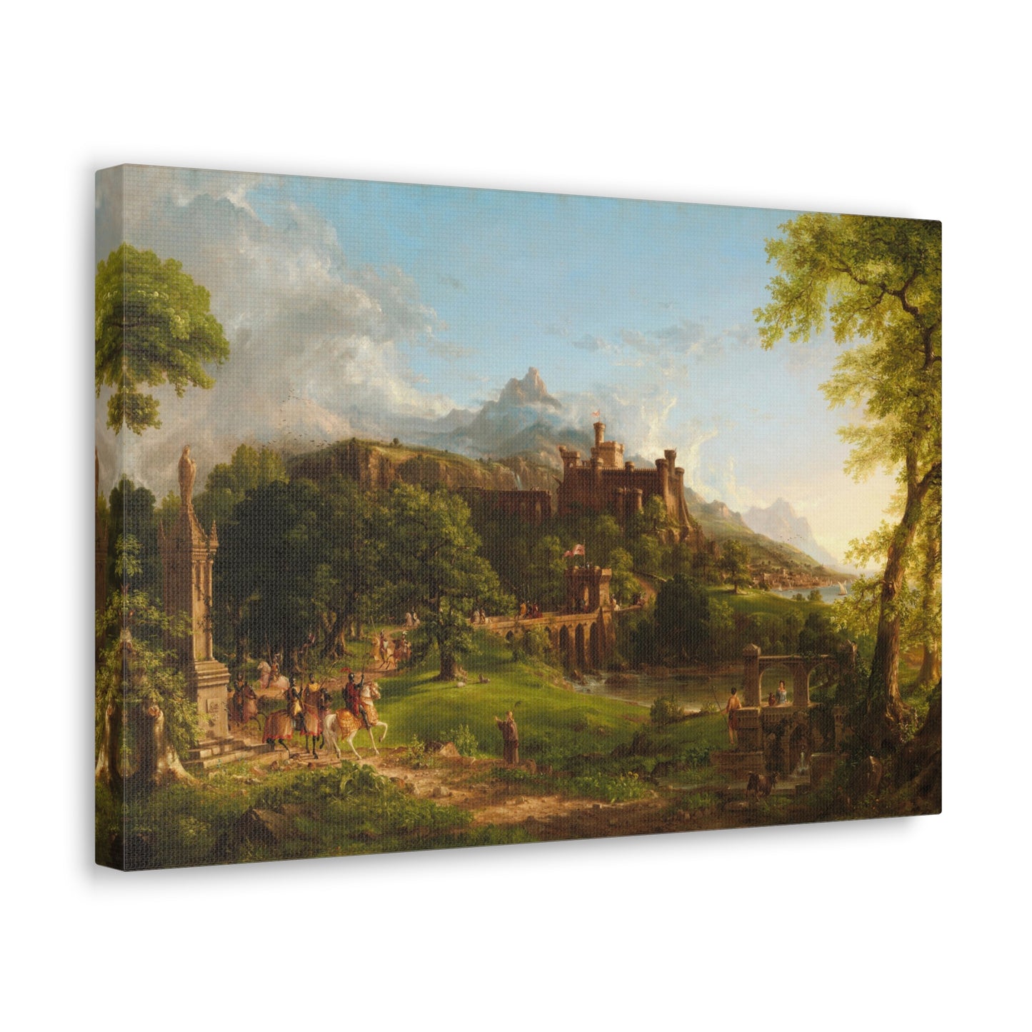 The Departure by Thomas Cole Canvas Print