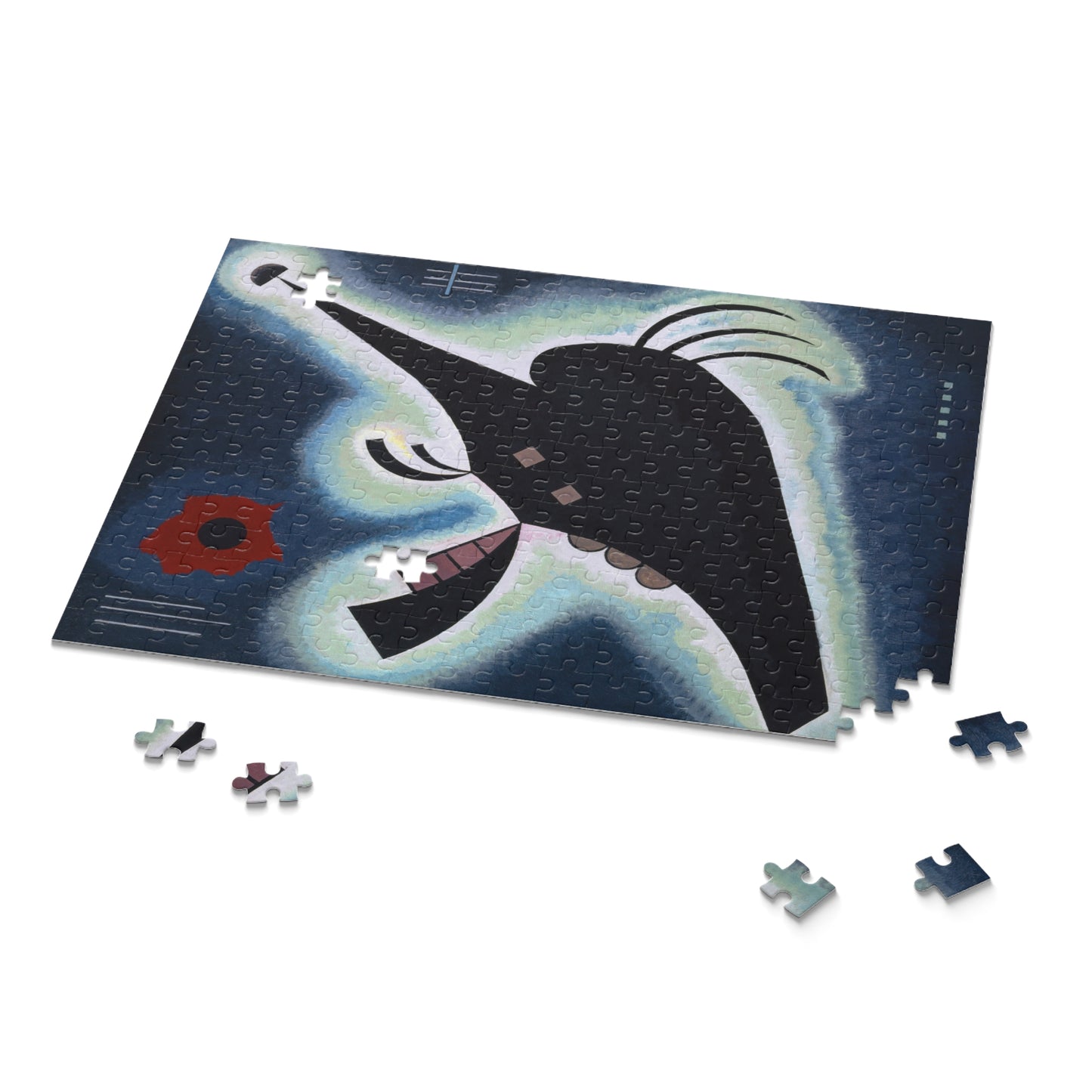 Pointed black by Wassily Kandinsky Jigsaw Puzzle