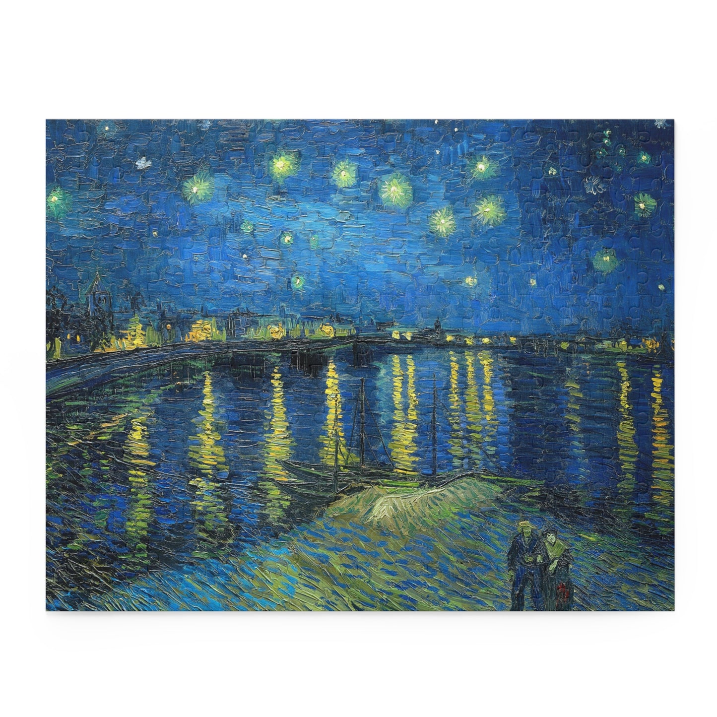 Starry Night Over the Rhone by Vincent van Gogh Jigsaw Puzzle