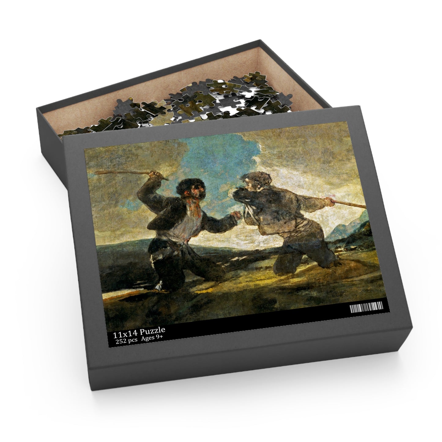 Duelo a garrotazos by Francisco de Goya Jigsaw Puzzle