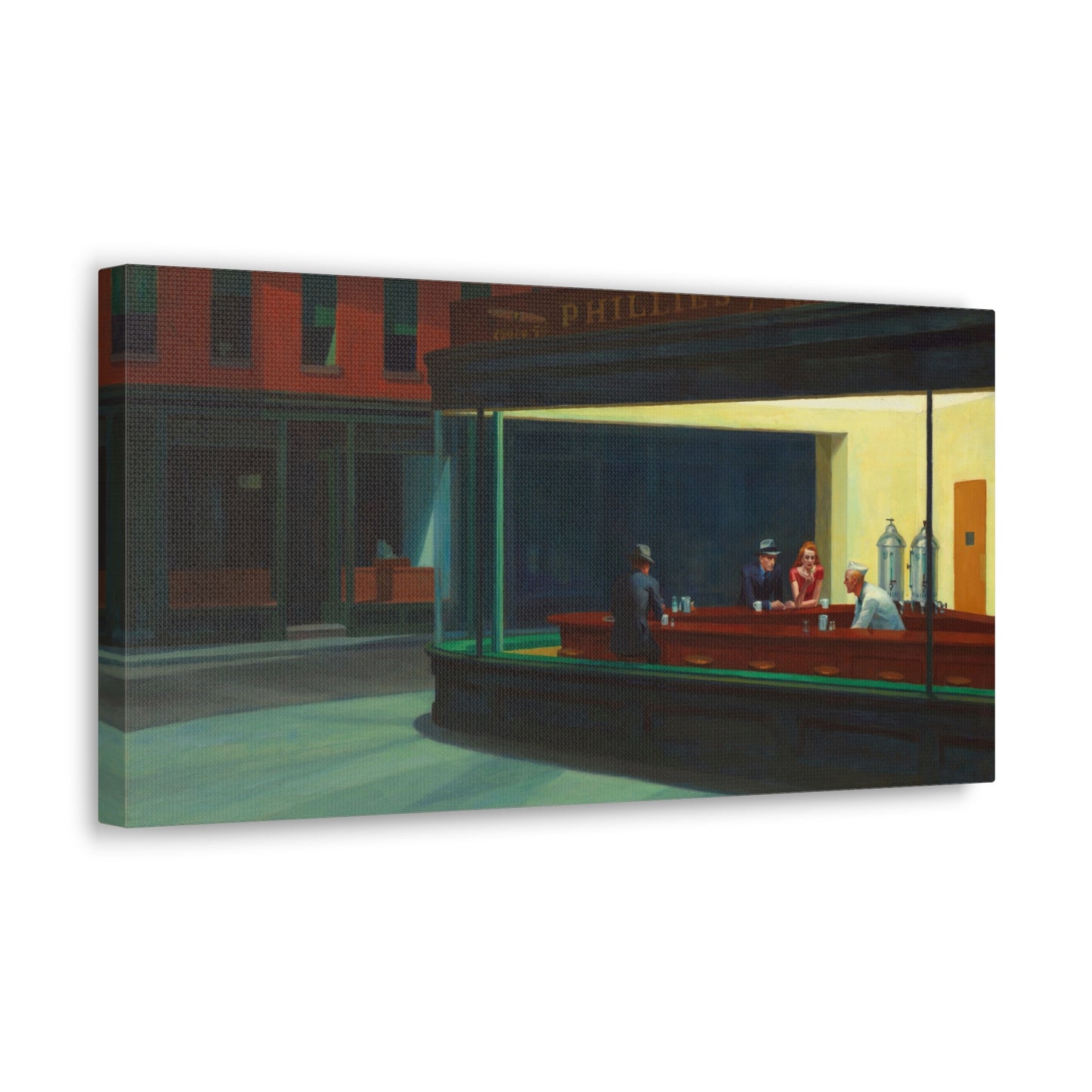 Nighthawks by Edward Hopper Canvas Print