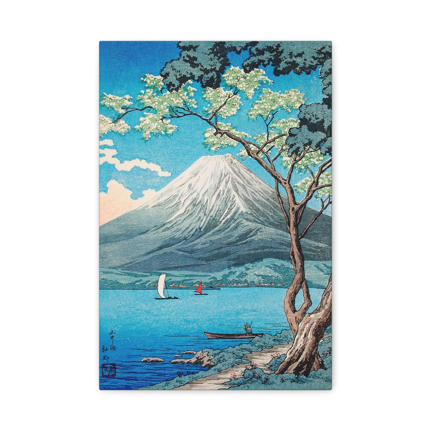 Mount Fuji from Lake Yamanaka by Hiroaki Takahashi Canvas Print