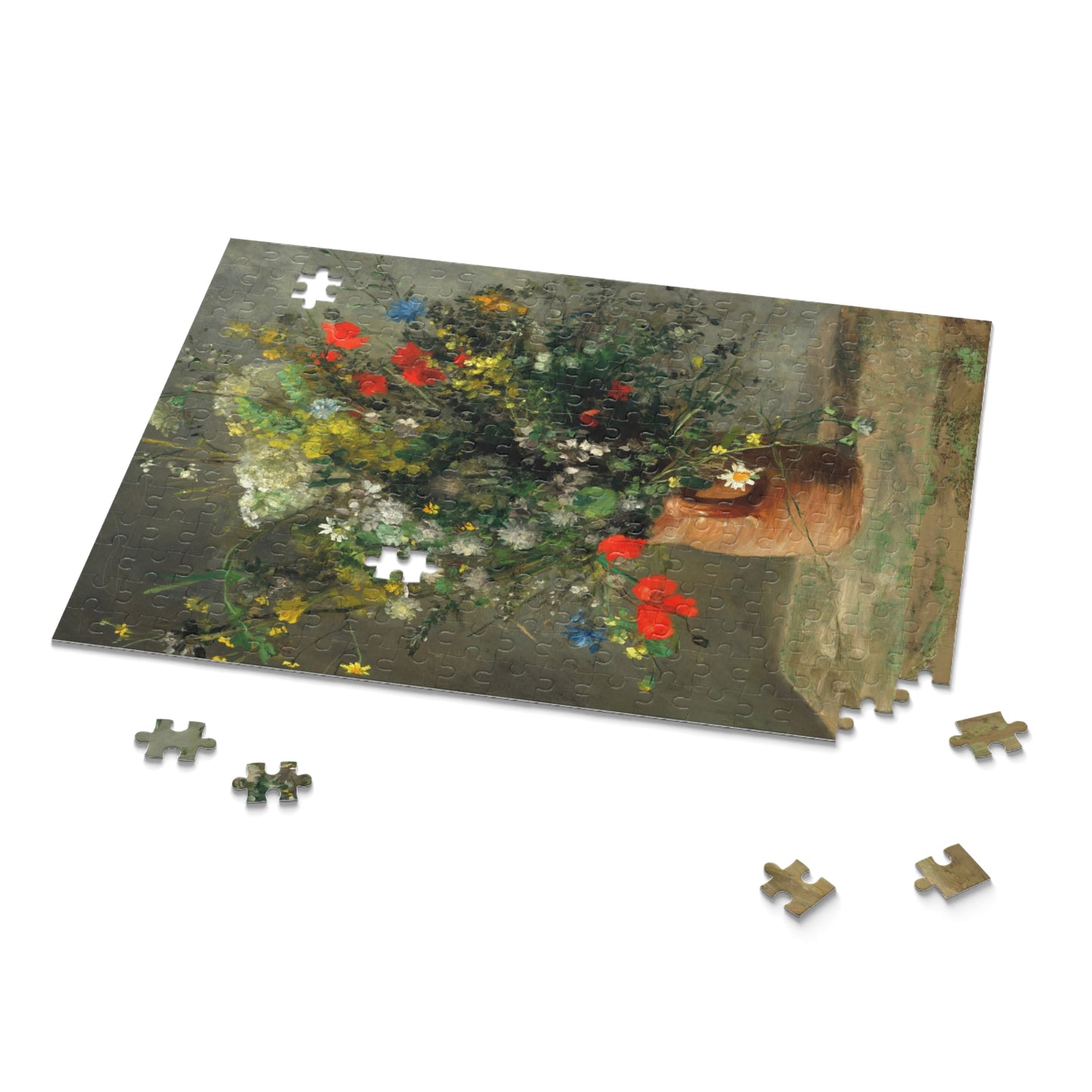 Flowers in a Vase by Auguste Renoir Jigsaw Puzzle