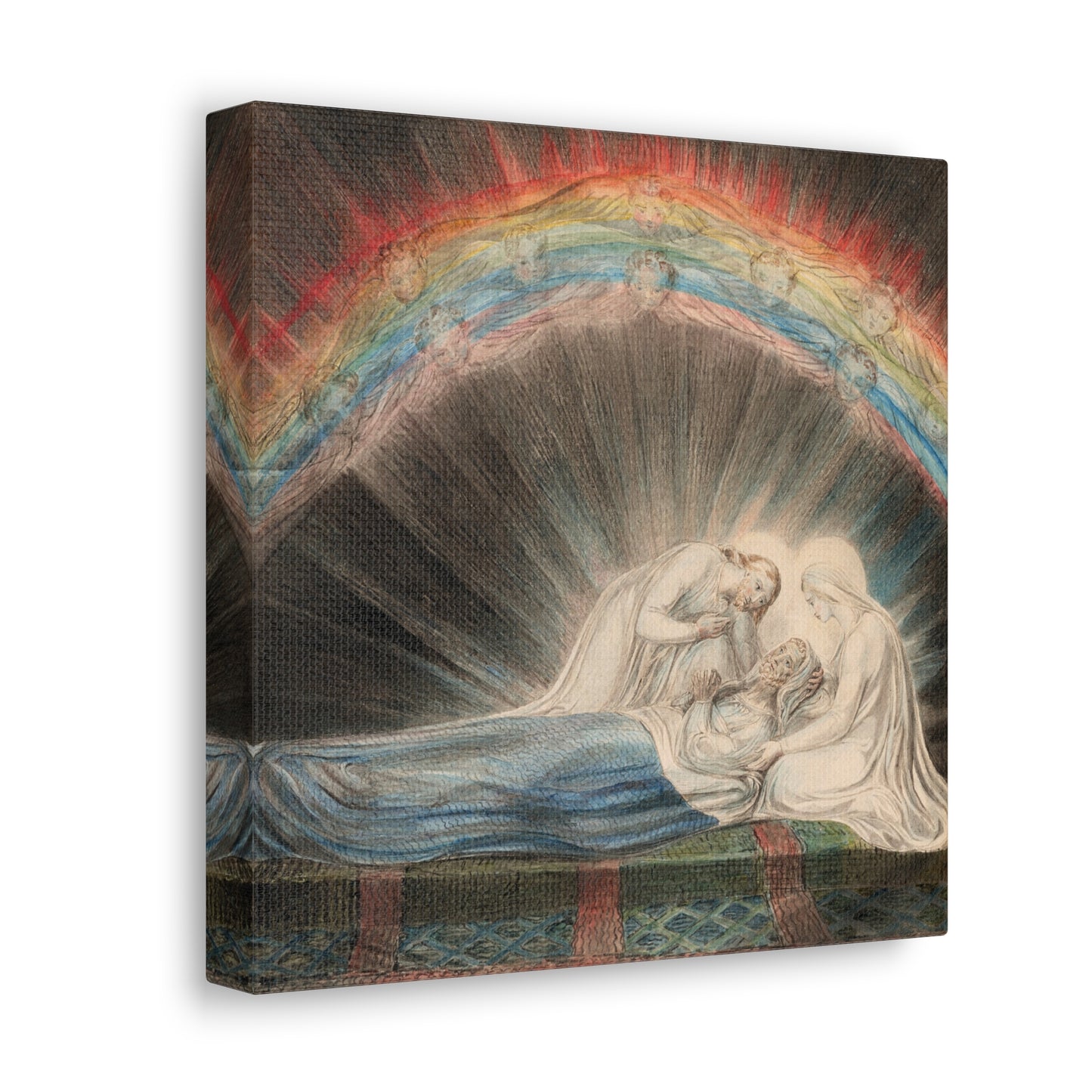 The Death of Saint Joseph by William Blake Canvas Print