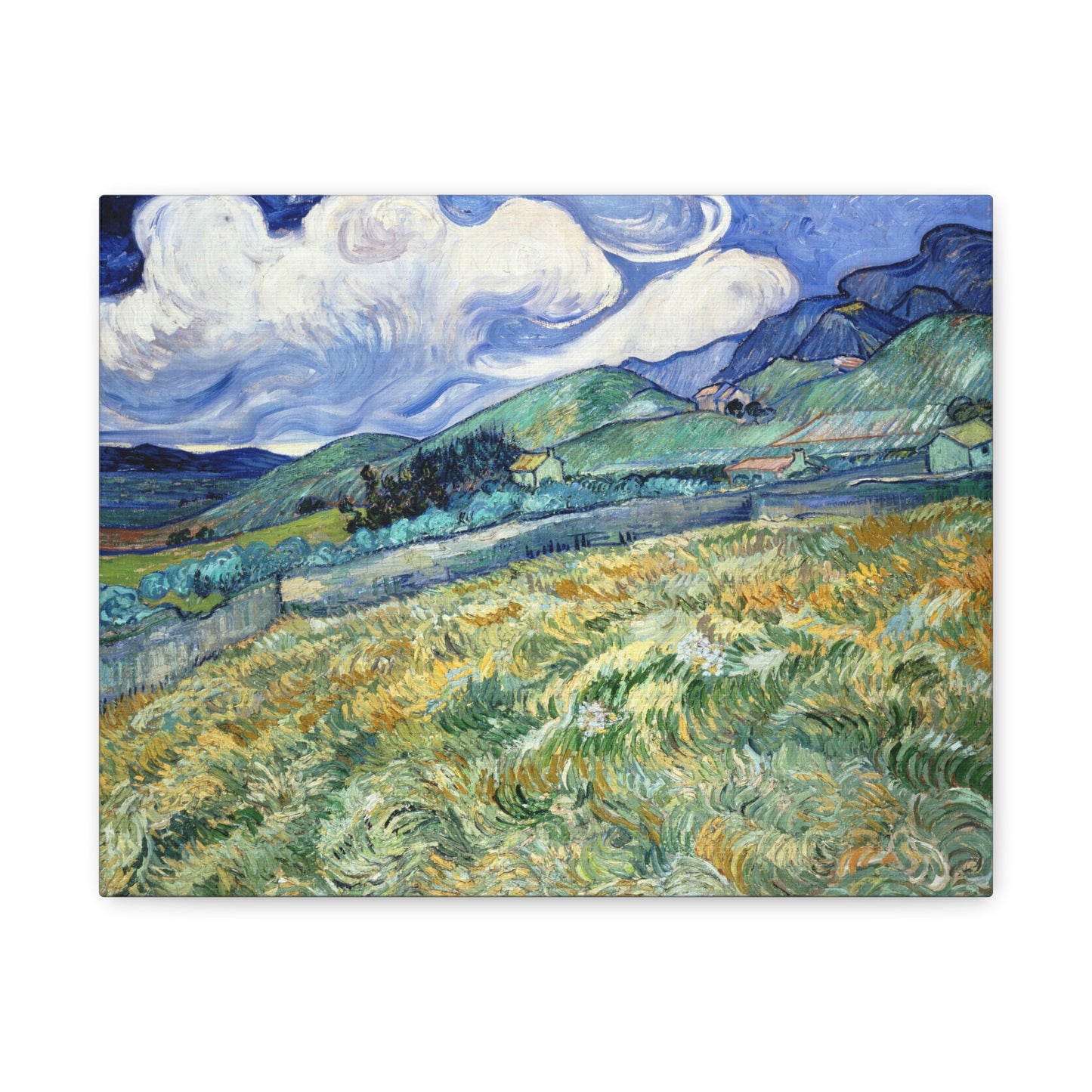 Landscape from Saint-Remy by Vincent van Gogh Canvas Print
