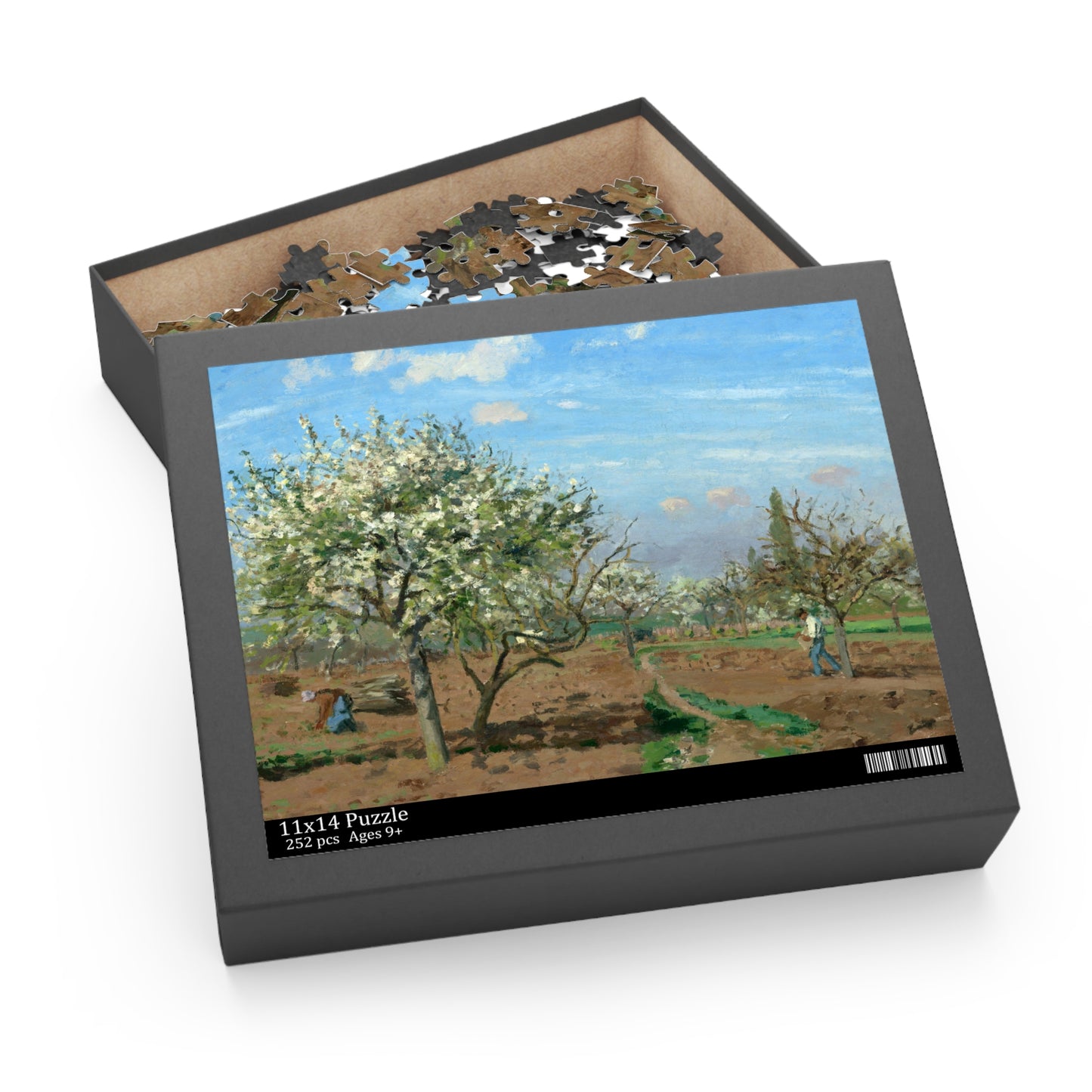 Orchard in Bloom, Louveciennes by Camille Pissarro Jigsaw Puzzle