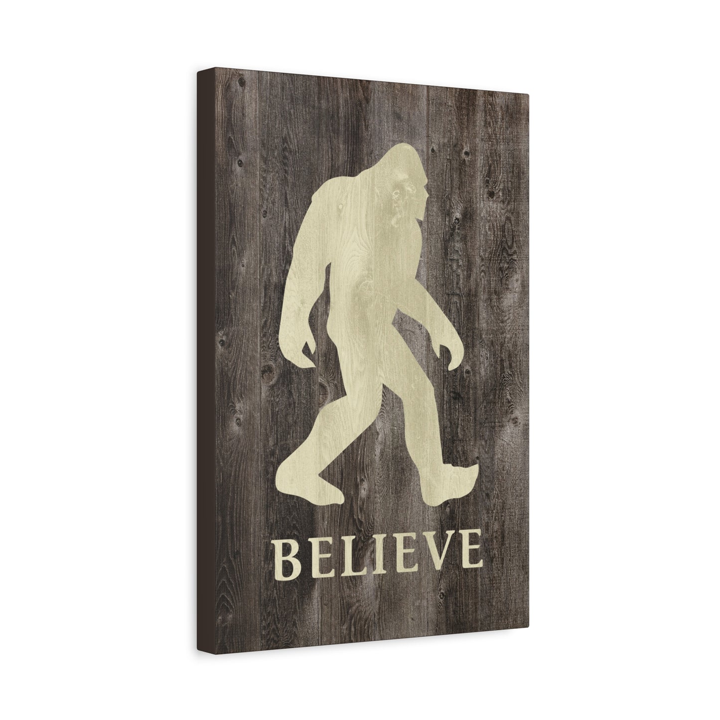 Believe In Bigfoot Canvas Print