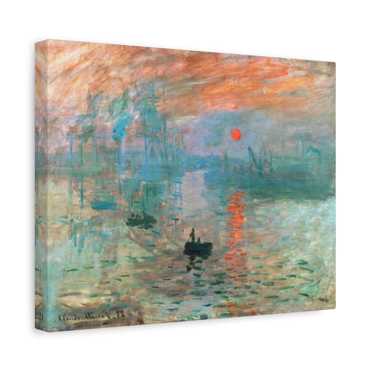 Impression, Sunrise by Claude Monet Canvas Print