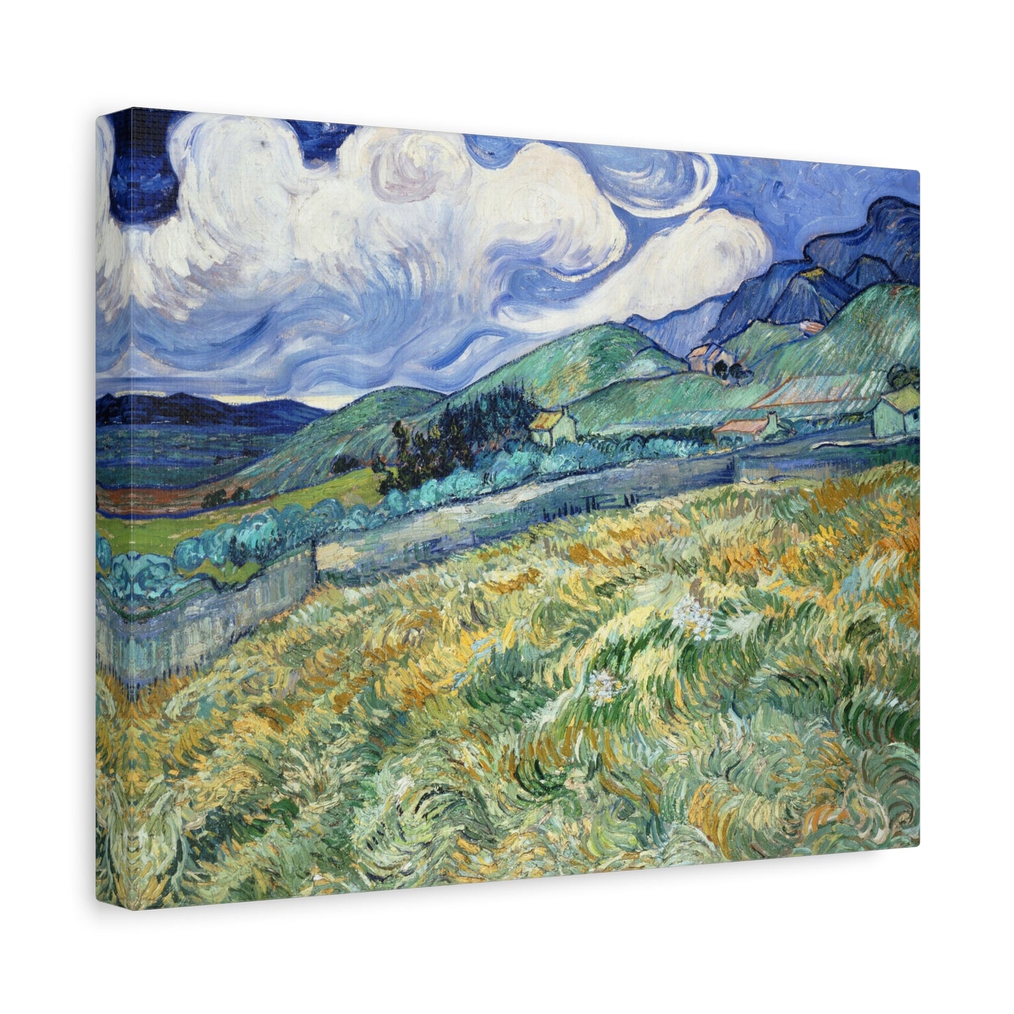 Landscape from Saint-Remy by Vincent van Gogh Canvas Print