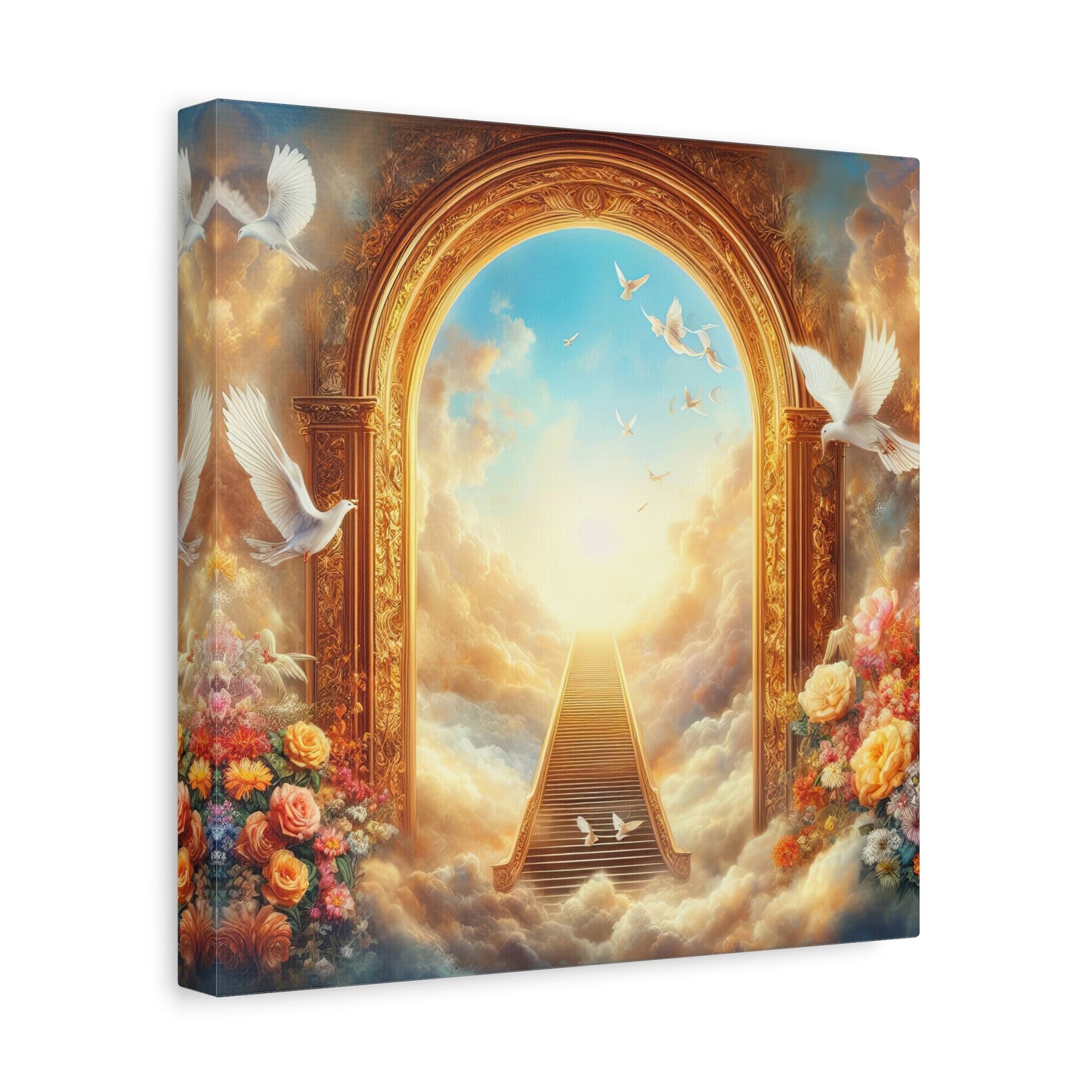 The Gate to Heaven Digital Painting Canvas Print