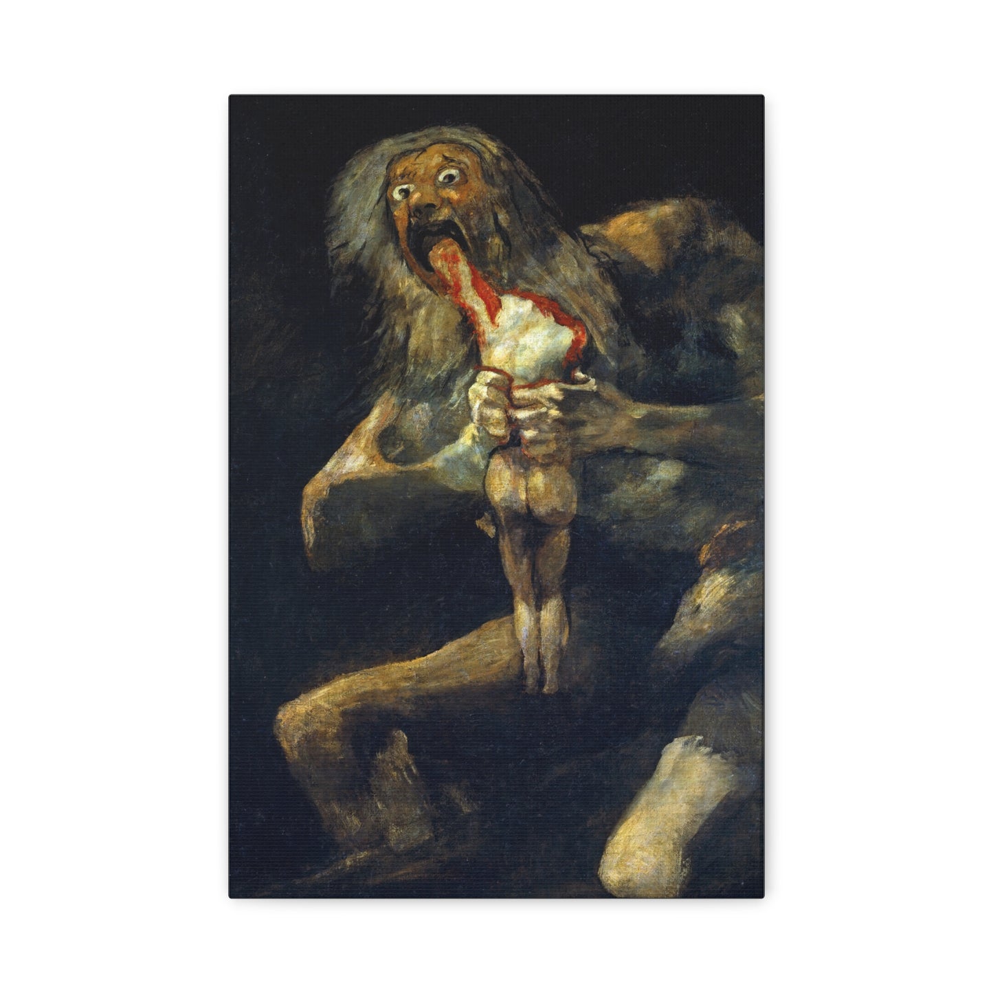 Saturn Devouring His Son by Francisco de Goya Canvas Print
