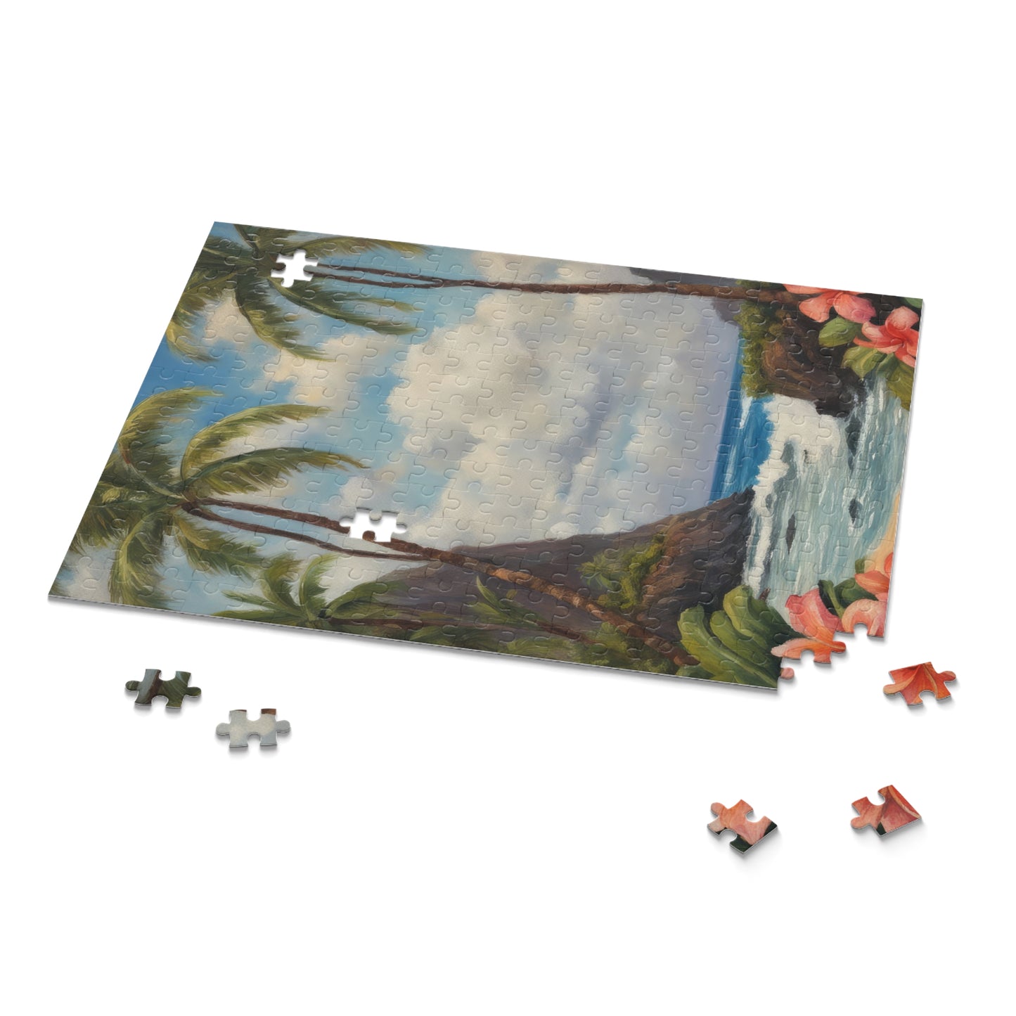 Scenic View on Molokai Island Oil Painting I Jigsaw Puzzle