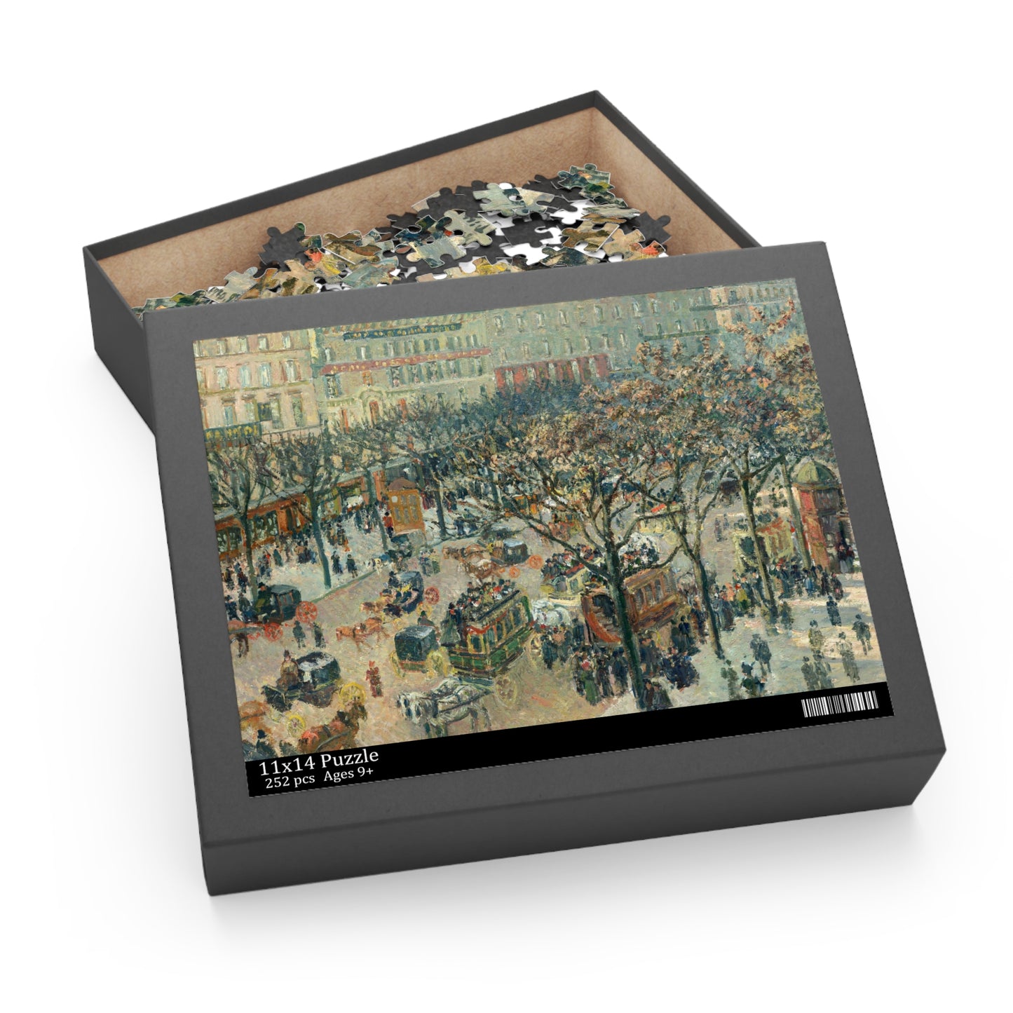 Boulevard des Italiens, Morning, Sunlight by Camille Pissarro Jigsaw Puzzle